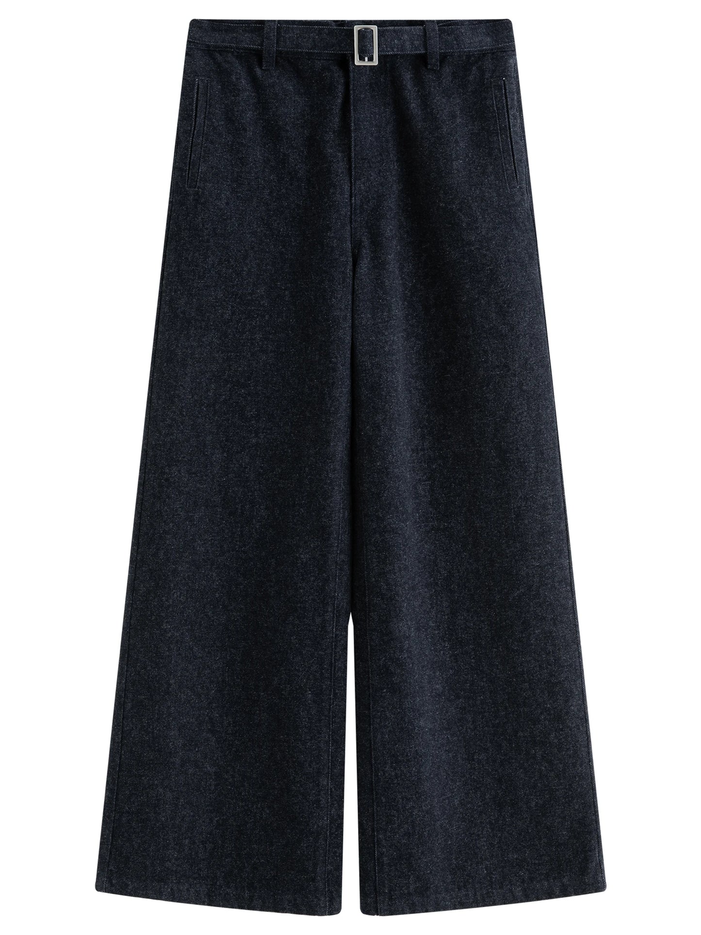 Indigo High Waist Wide Leg Jeans