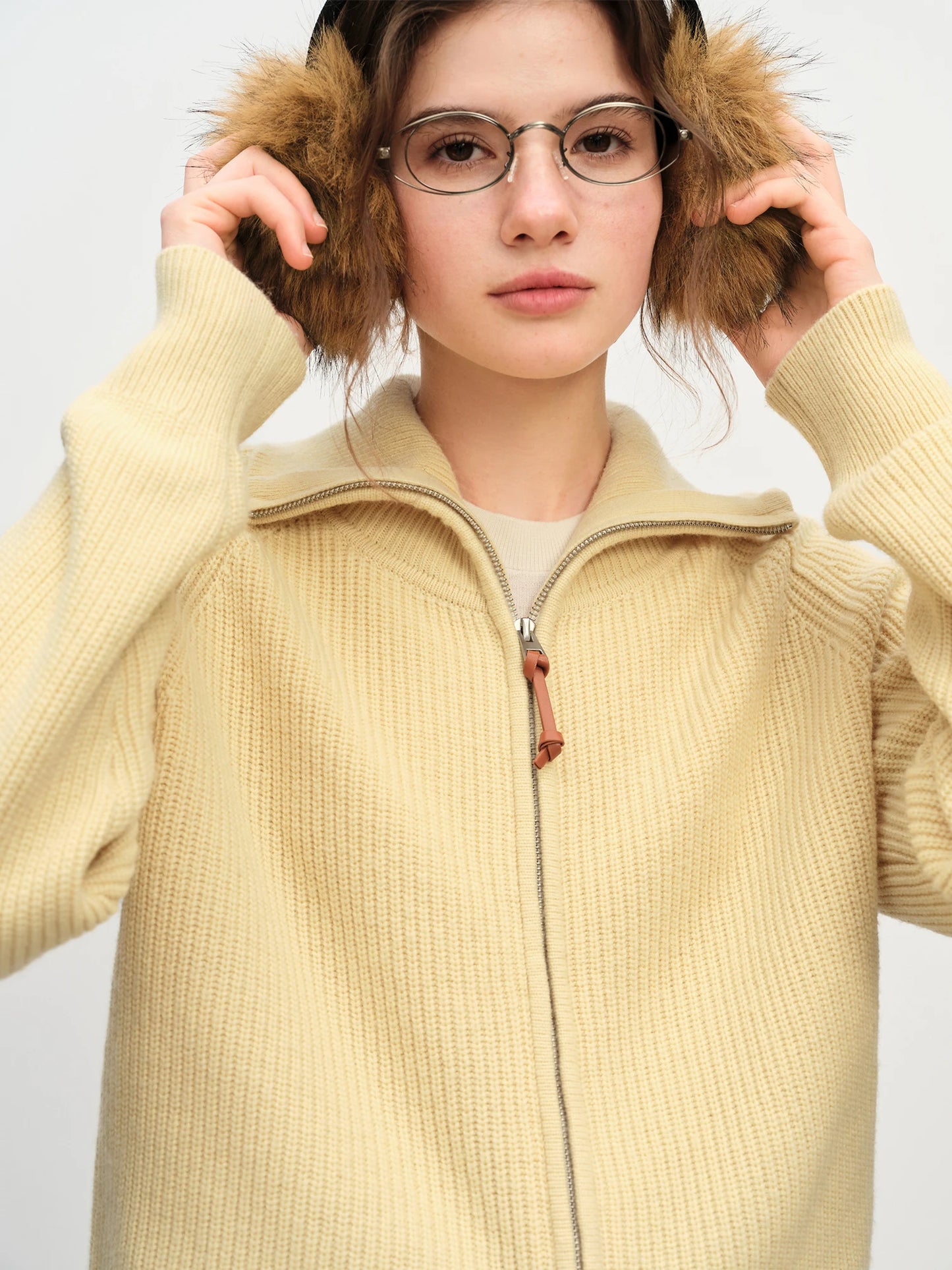 Charcoal Half Zip Turtleneck Sweater