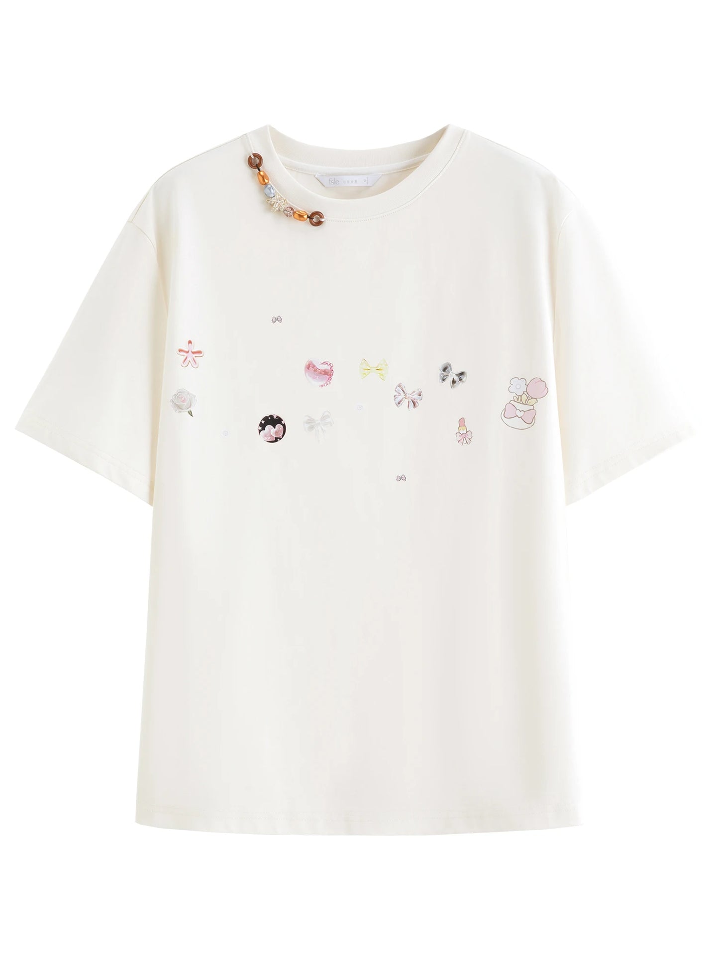 Black Embroidered Oversized Cotton Tee