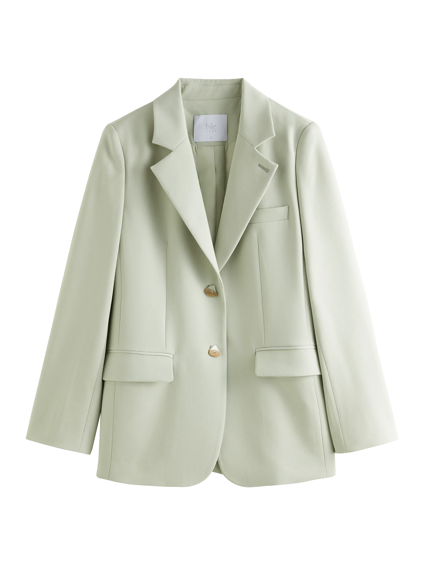 Ivory Single Button Tailored Blazer