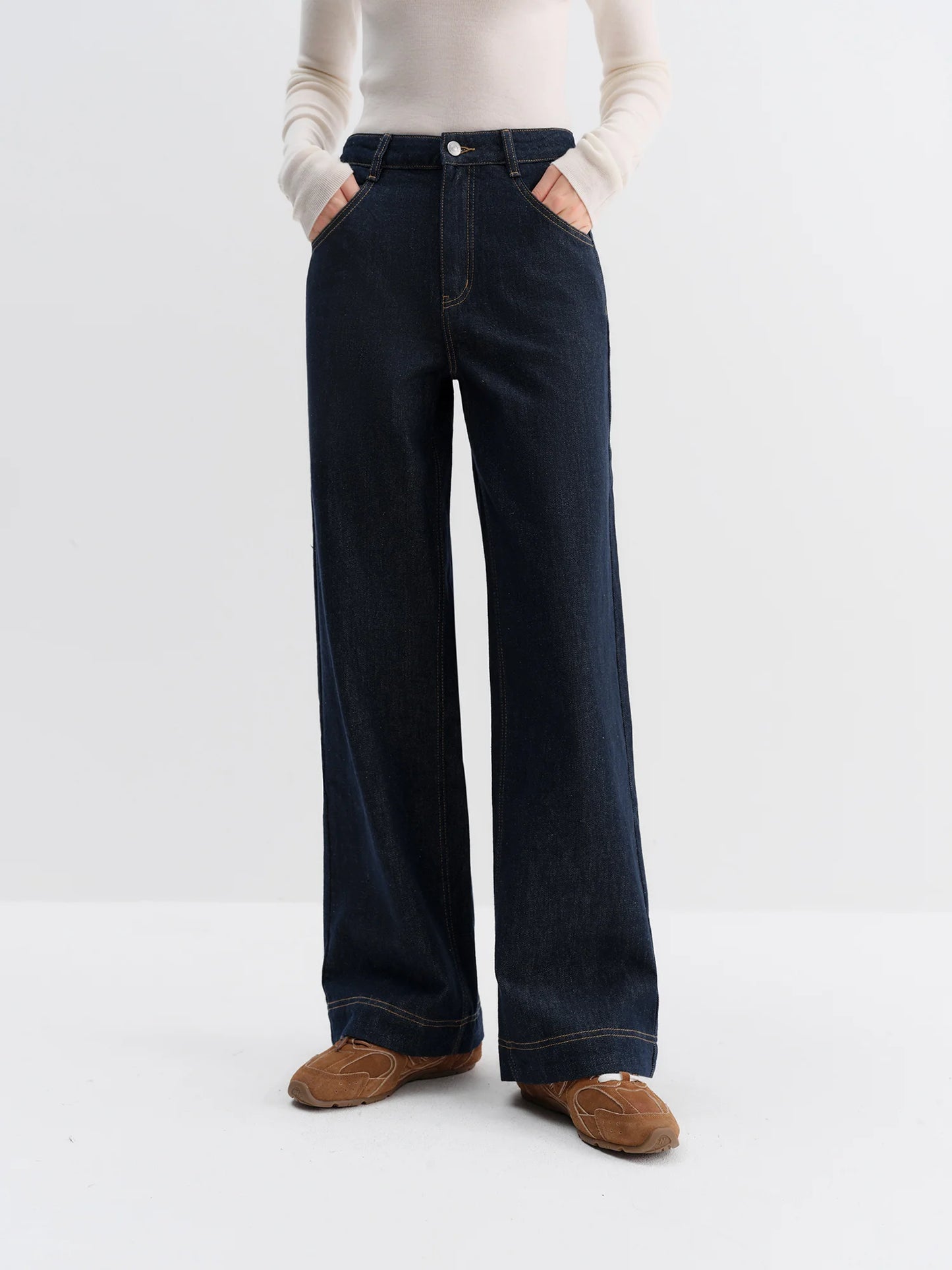 Dark Indigo Straight Leg Jeans