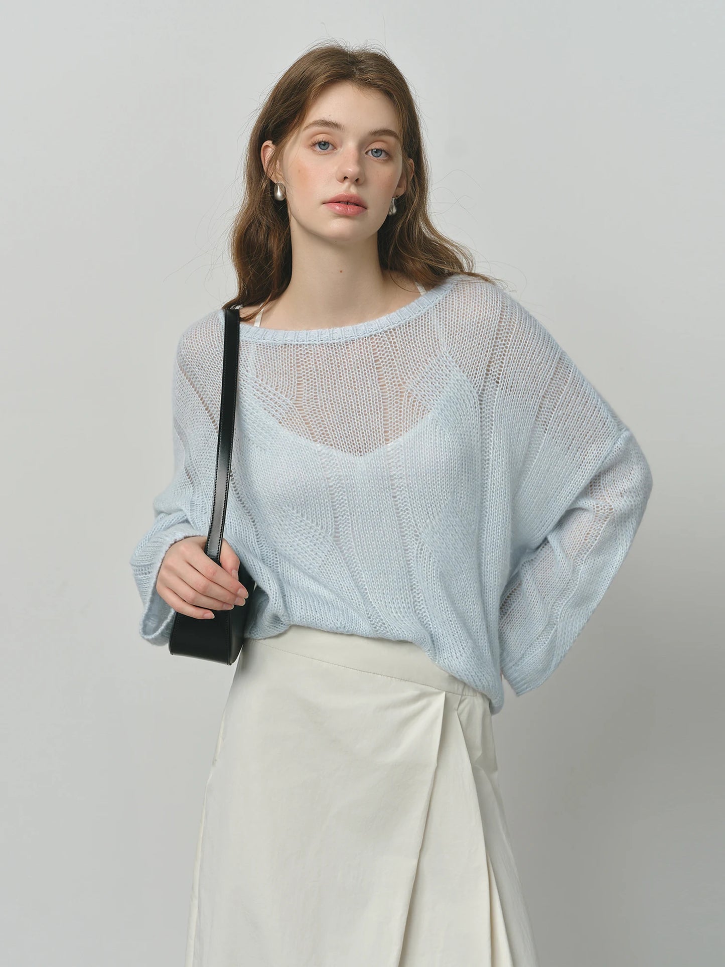 Butter Yellow Sheer Layered Knit Sweater