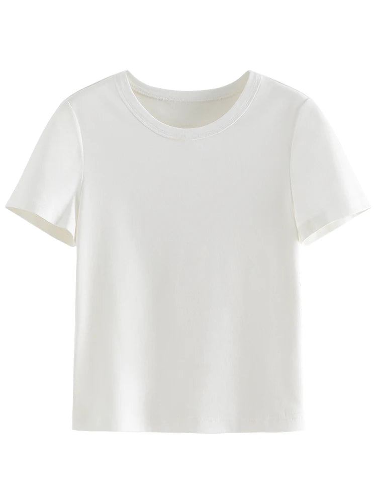 Ivory Dachshund Print Cotton Tee