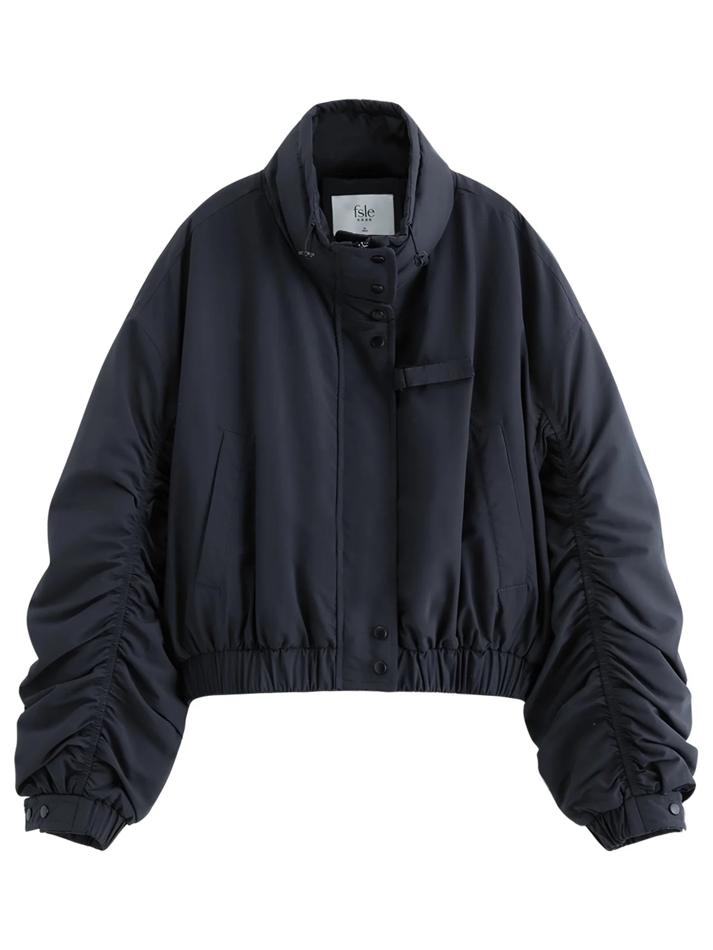 Black Fleece Lined Bomber Jacket