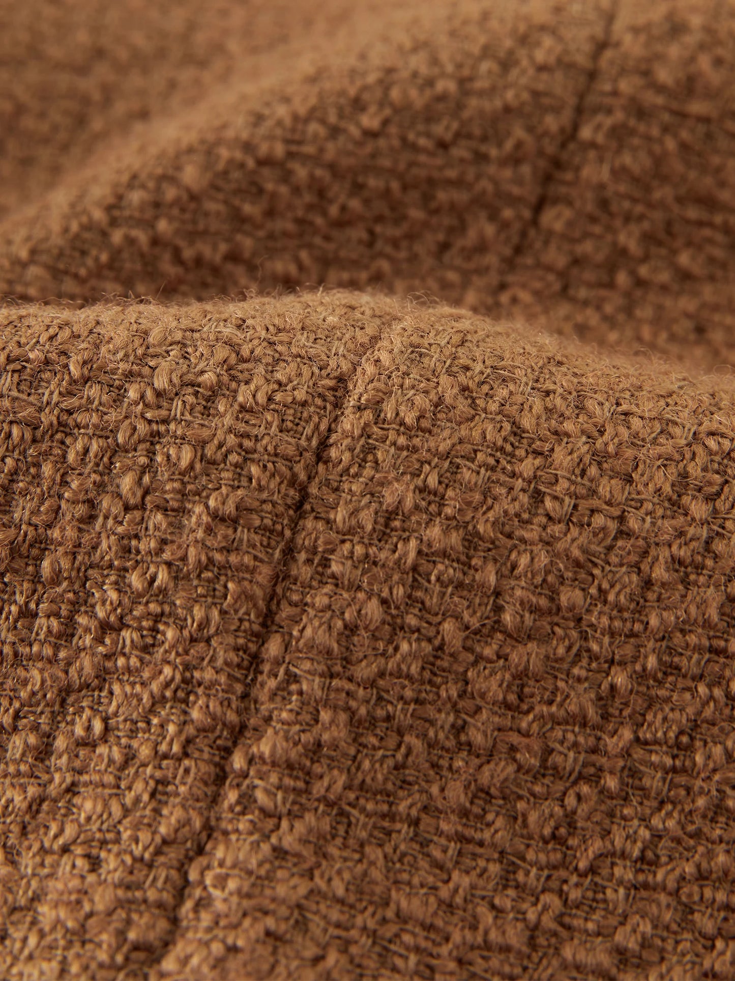 Camel Beaded Tweed Jacket