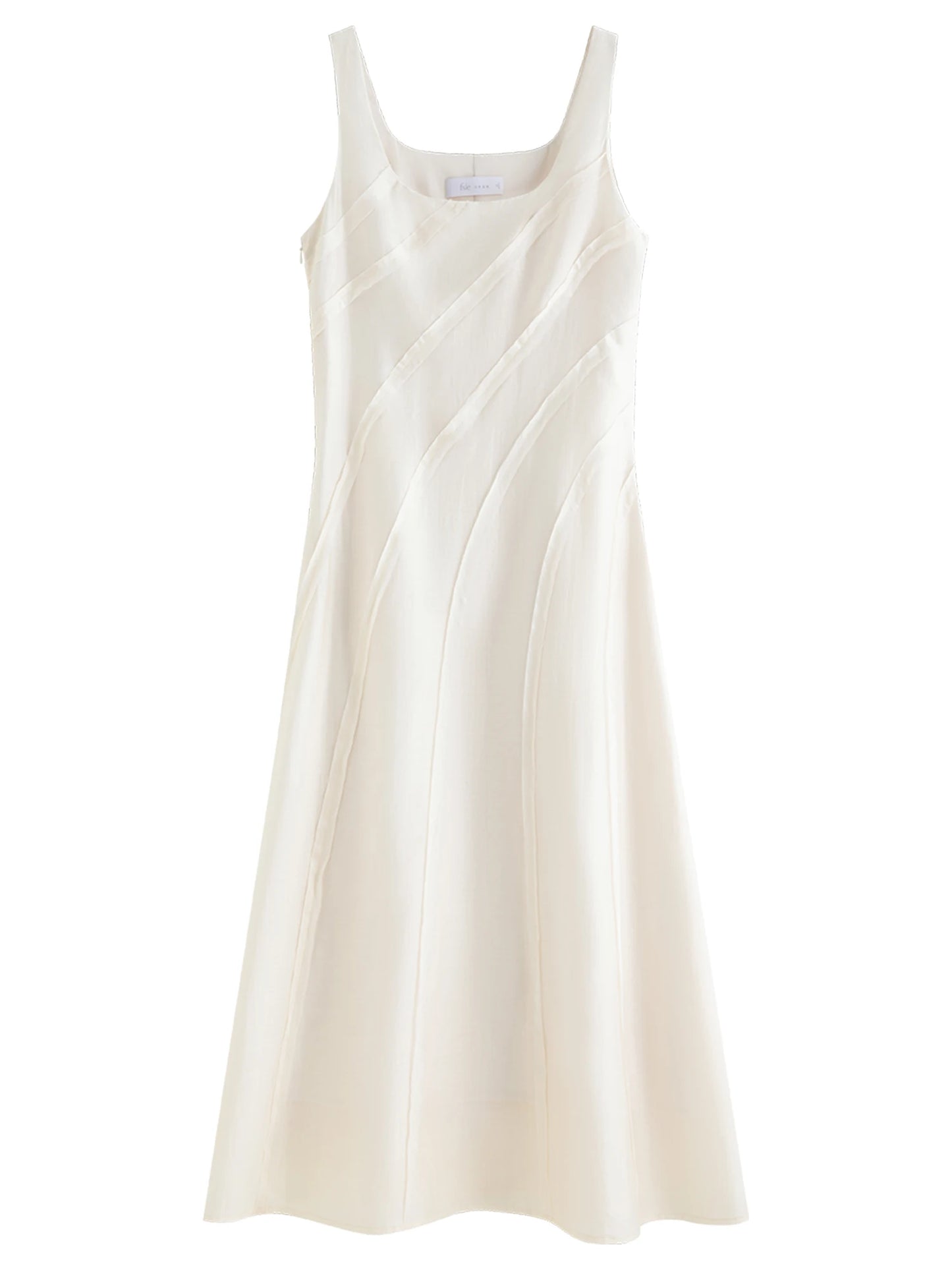 Sage Green Draped Strap Midi Dress