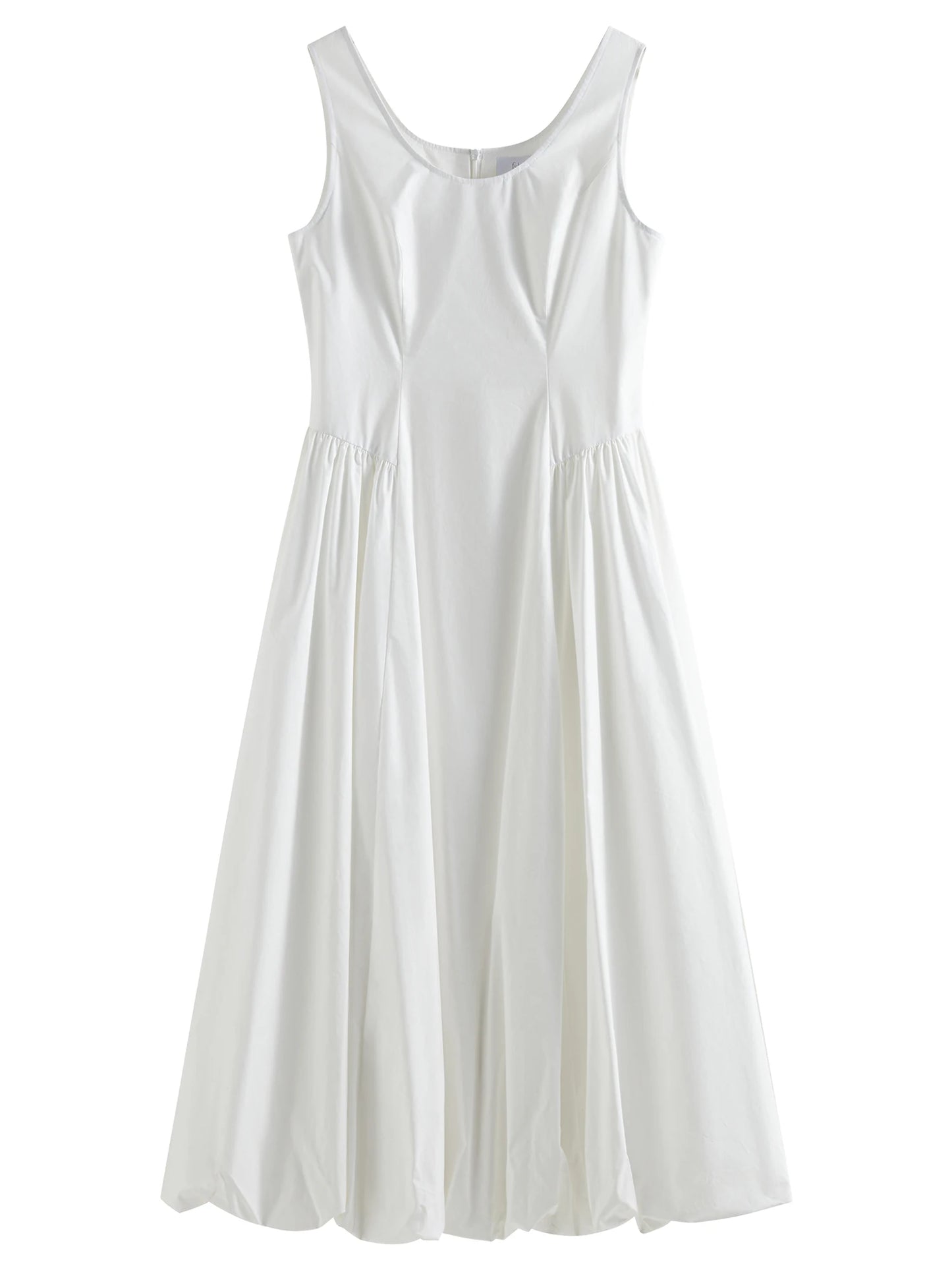 Pale Blue Bubble Hem Mini Dress