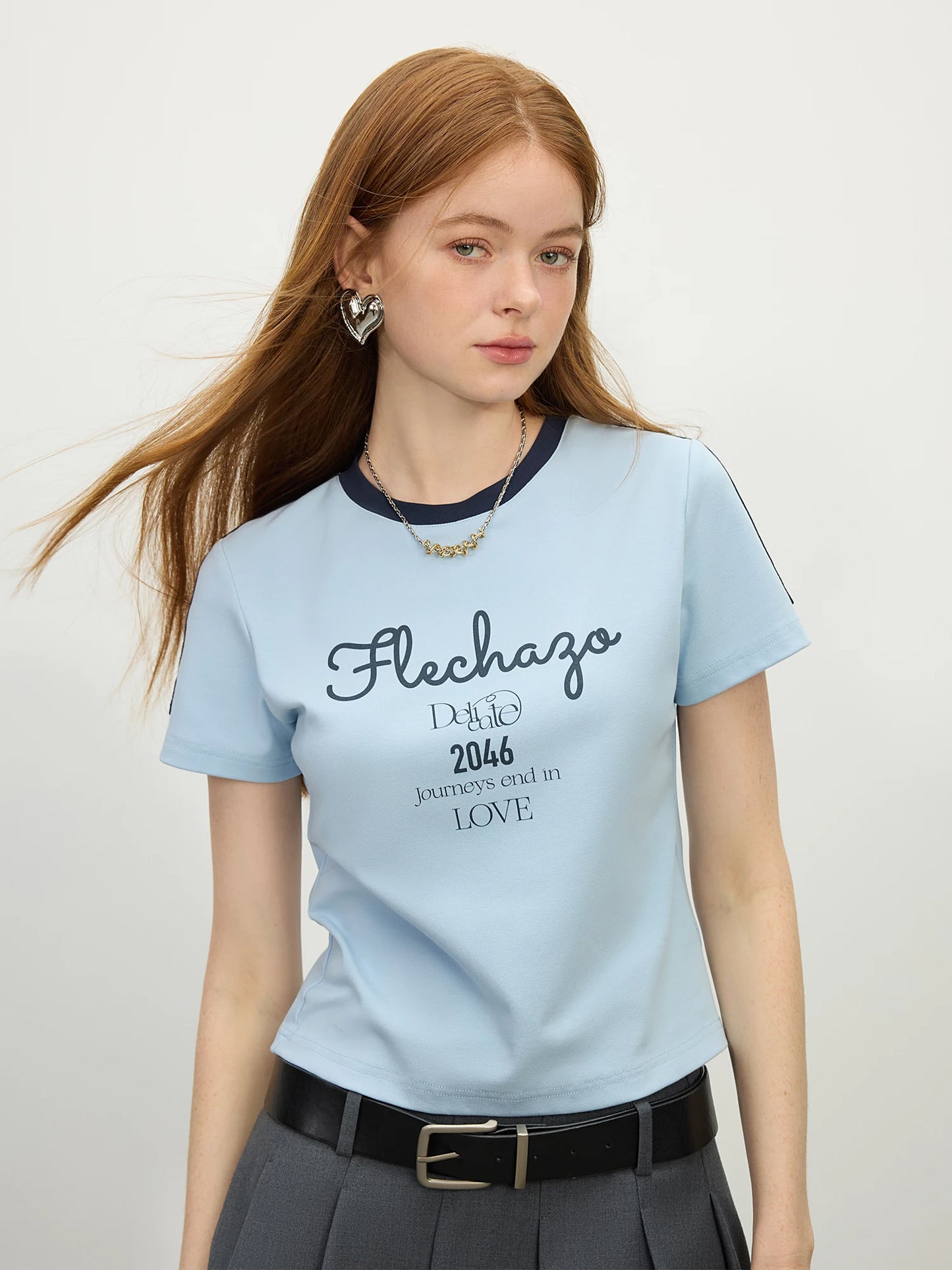 Navy V Neck Athletic Jersey Tee