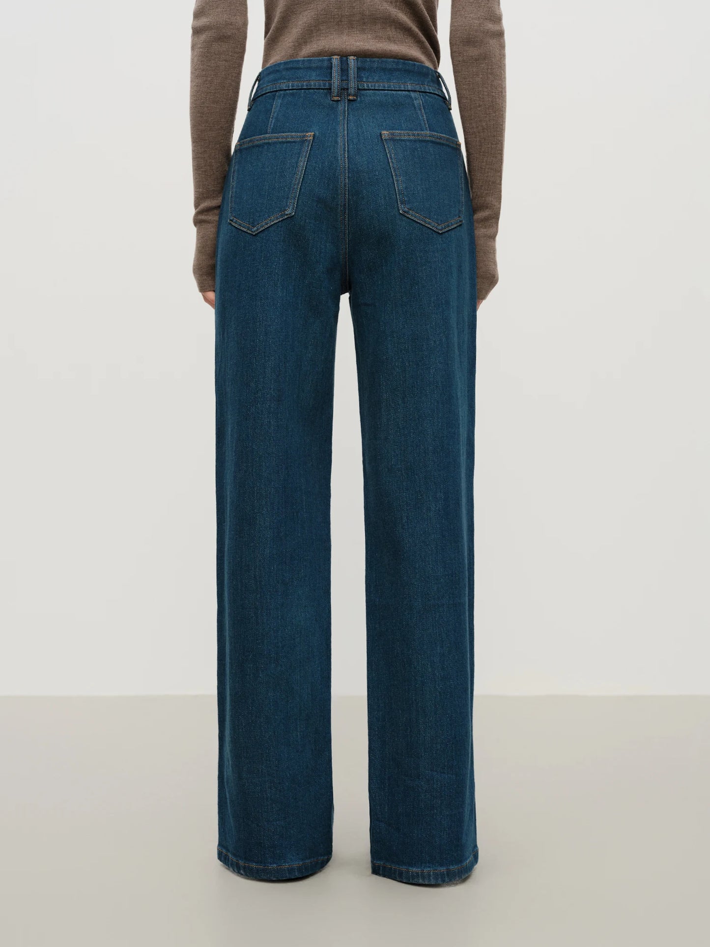 Deep Indigo Straight Leg Jeans