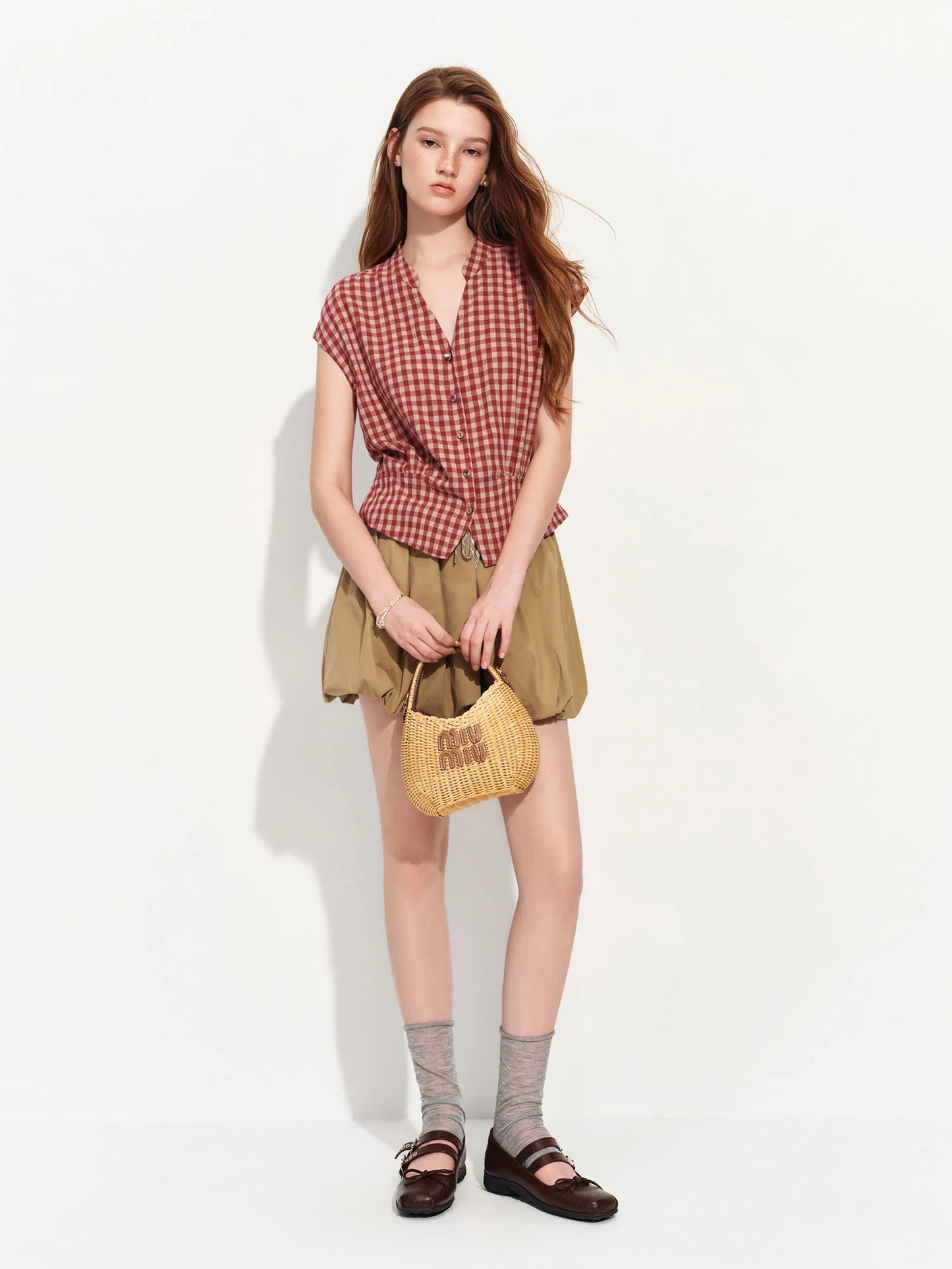 Ivory Linen Cap Sleeve Blouse