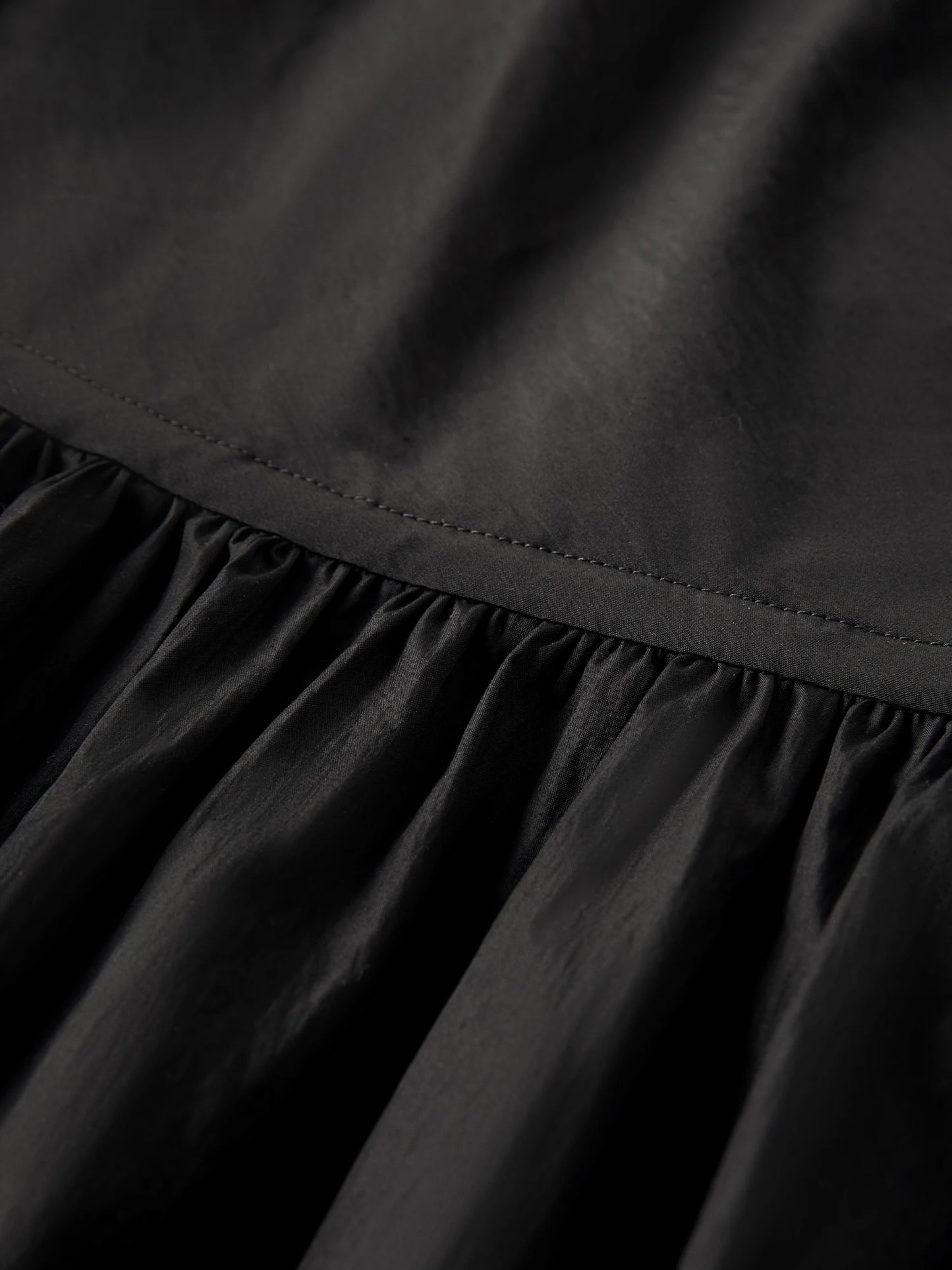 Black Draped Neck Maxi Dress