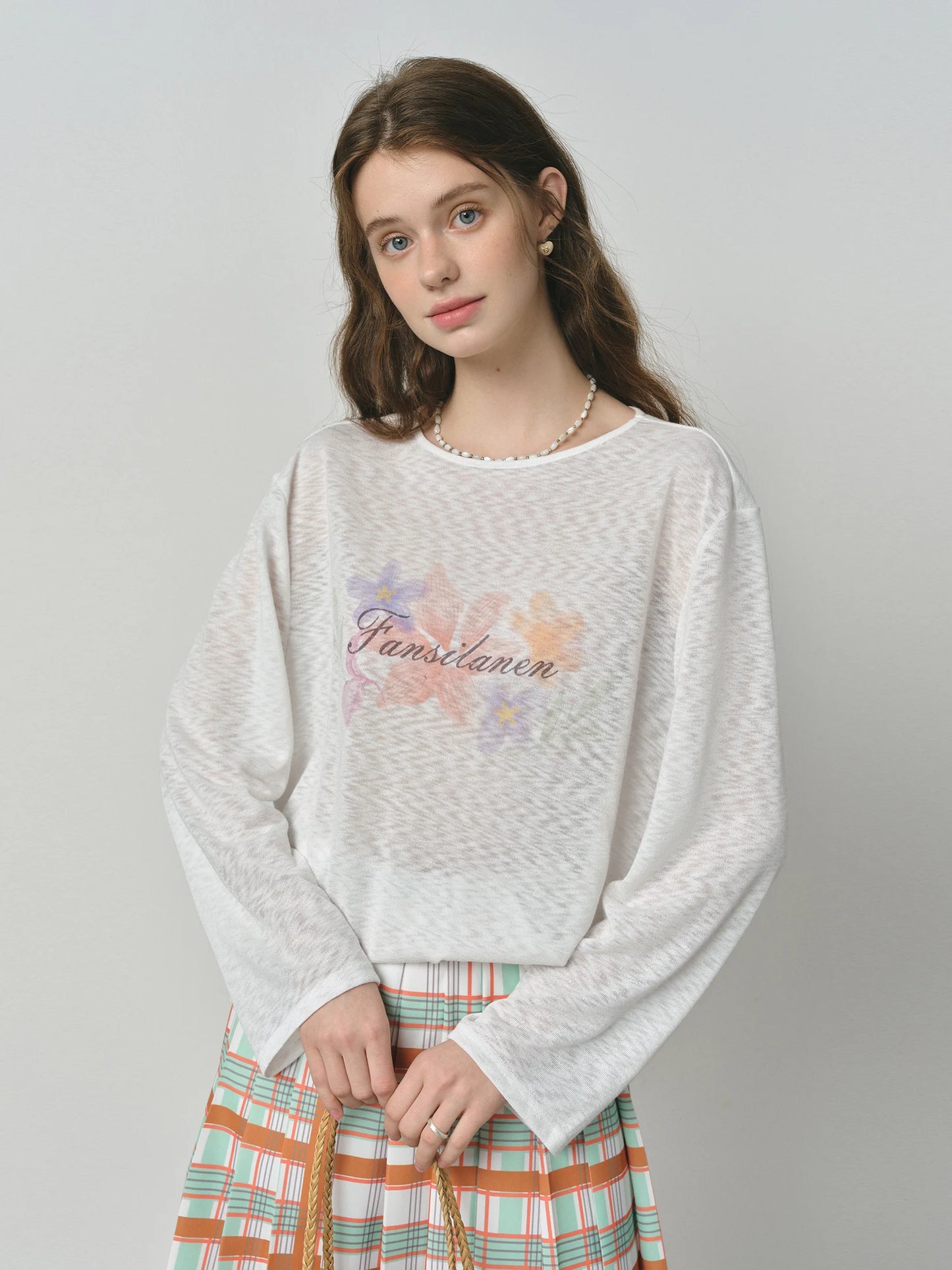 Green Puppy Graphic Long Sleeve Tee