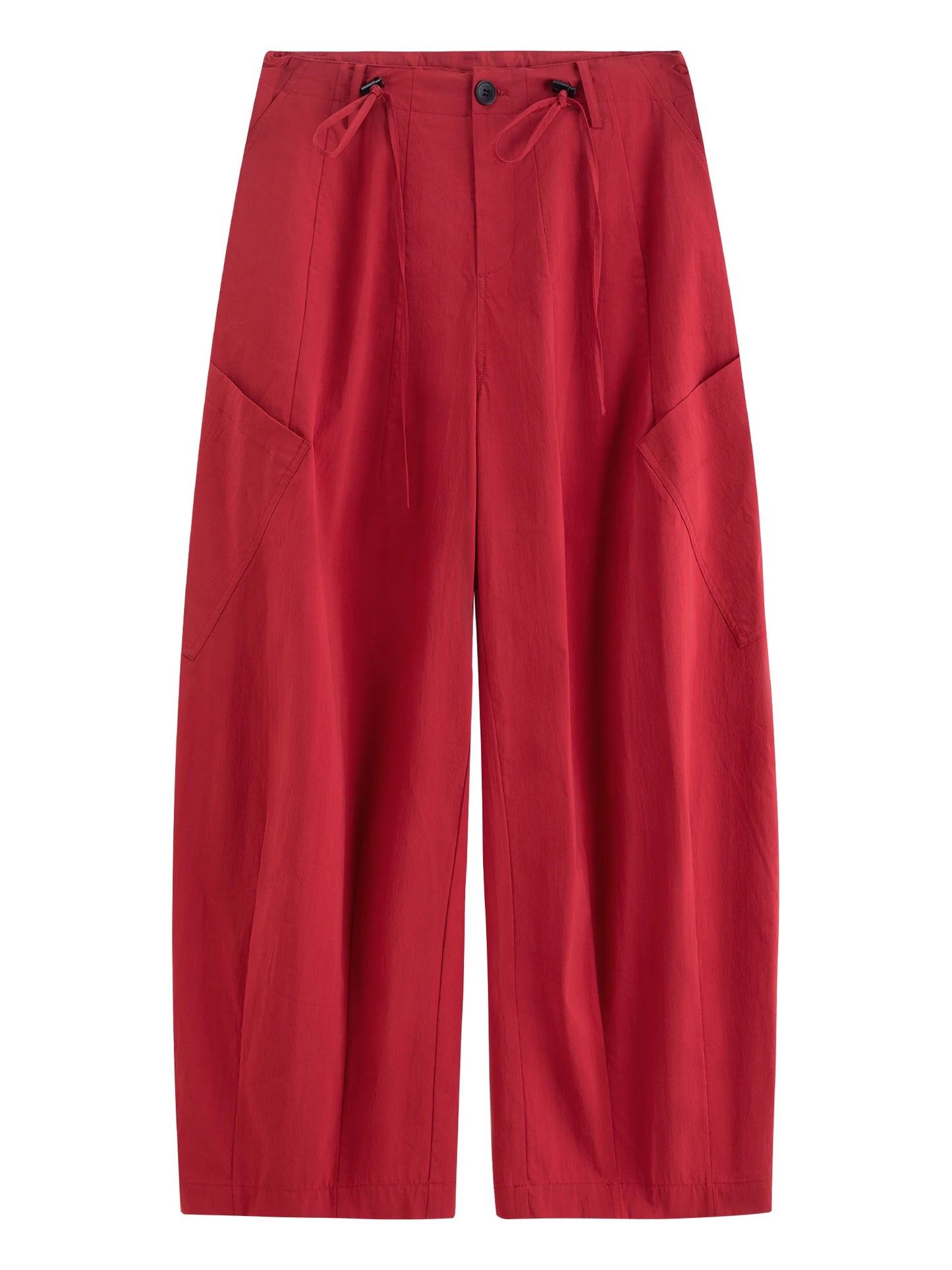Burgundy Relaxed Balloon Pants