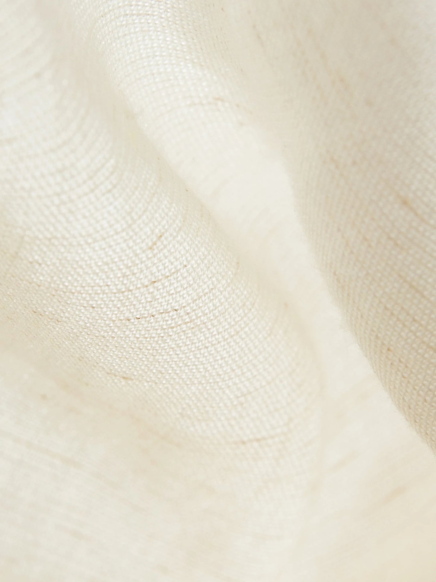Ivory Linen Belted Sleeveless Shirt