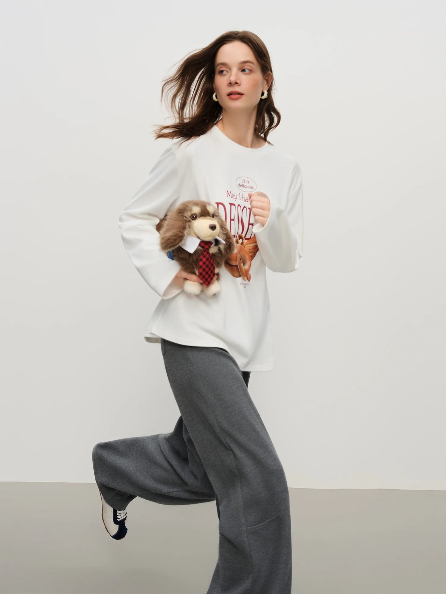 Ivory Dessert Graphic Long Sleeve Tee