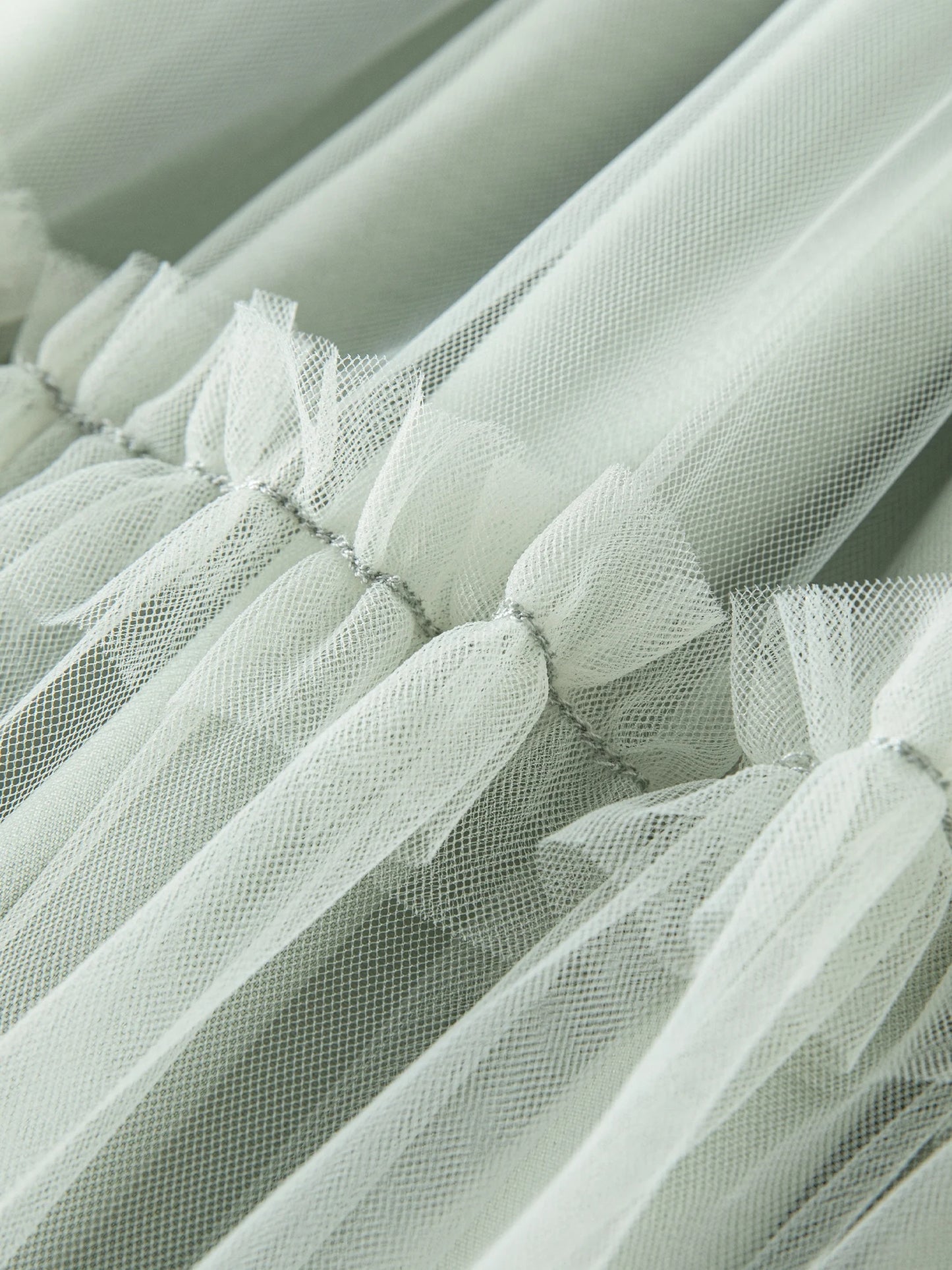 Mint Tiered Tulle Maxi Skirt