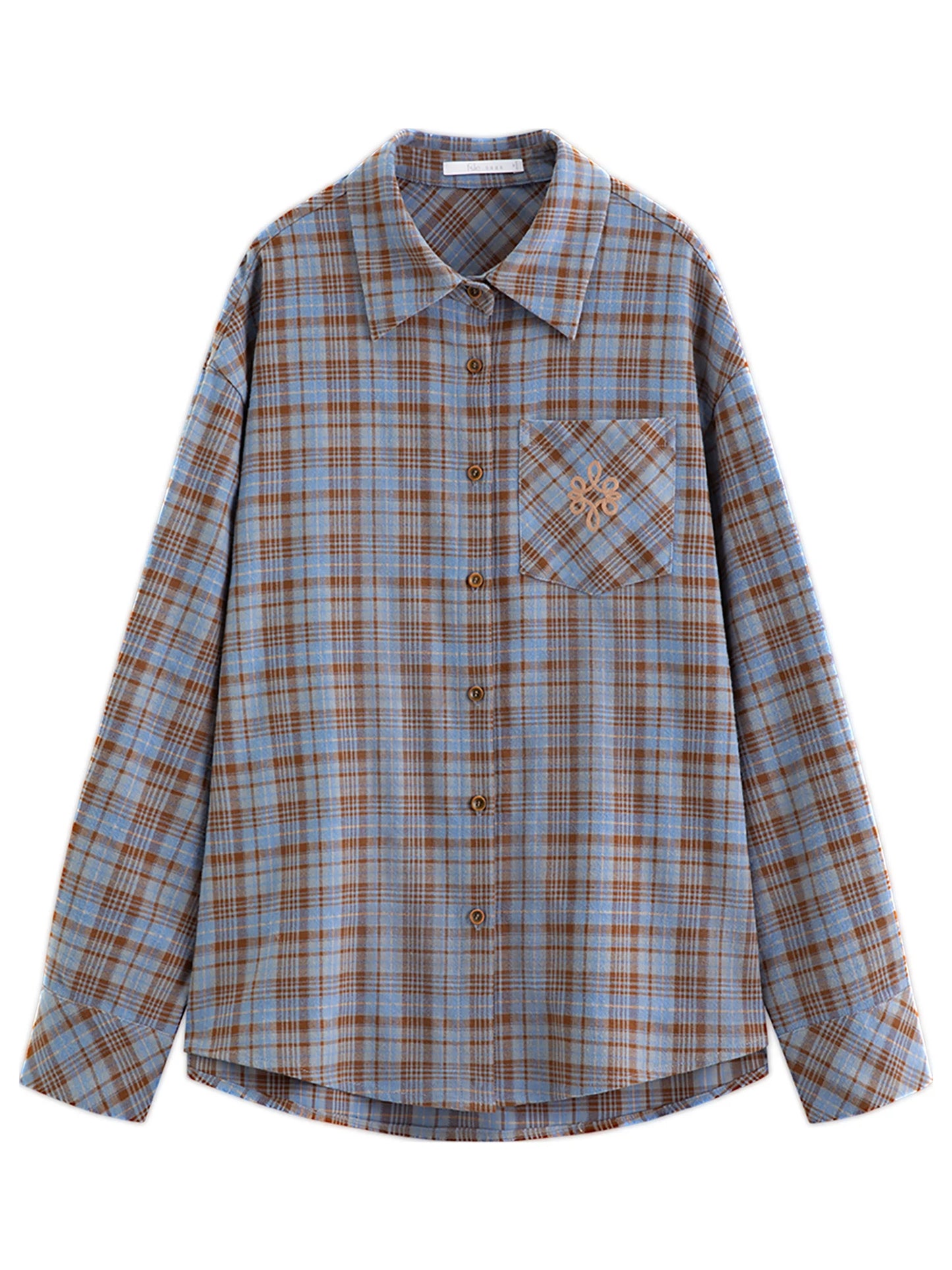 Brown Plaid Oversized Flannel Shirt