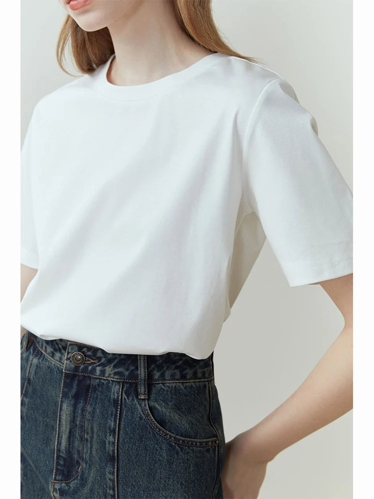Black Classic Straight Fit Cotton Tee
