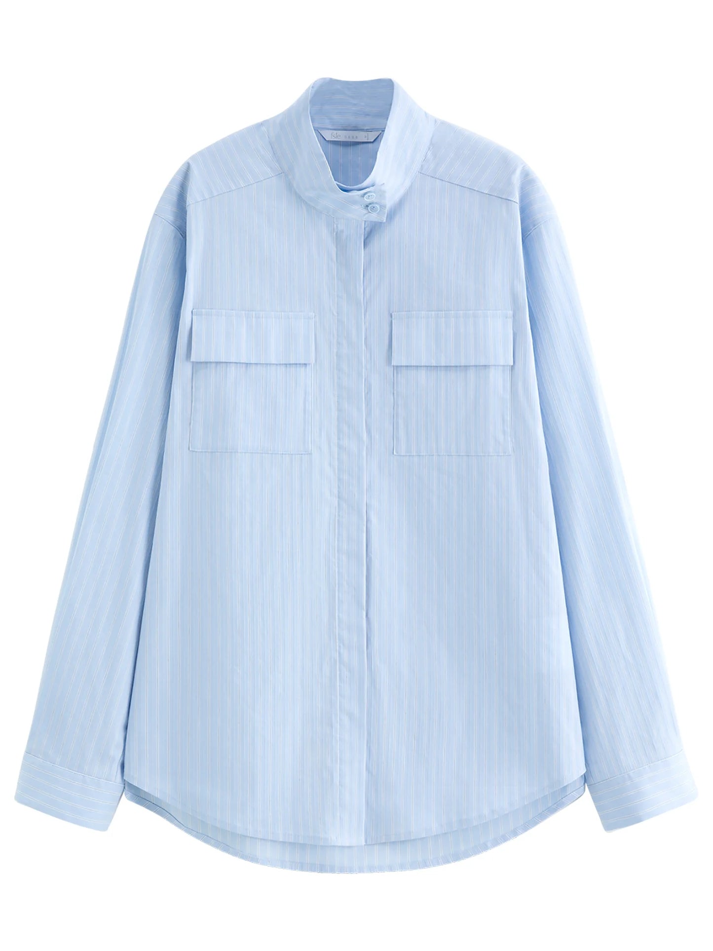 Pale Blue Oversized Utility Shirt