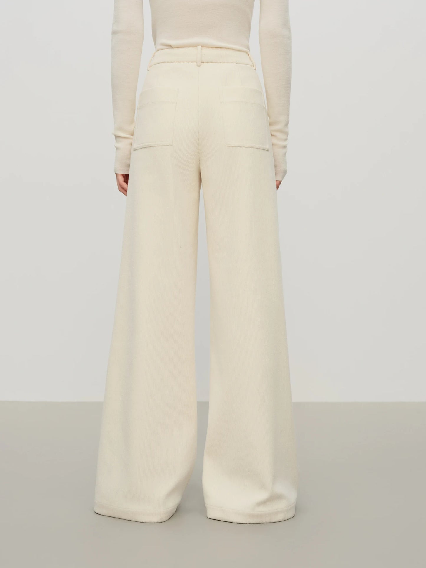 Brown High Waist Wide Leg Trousers