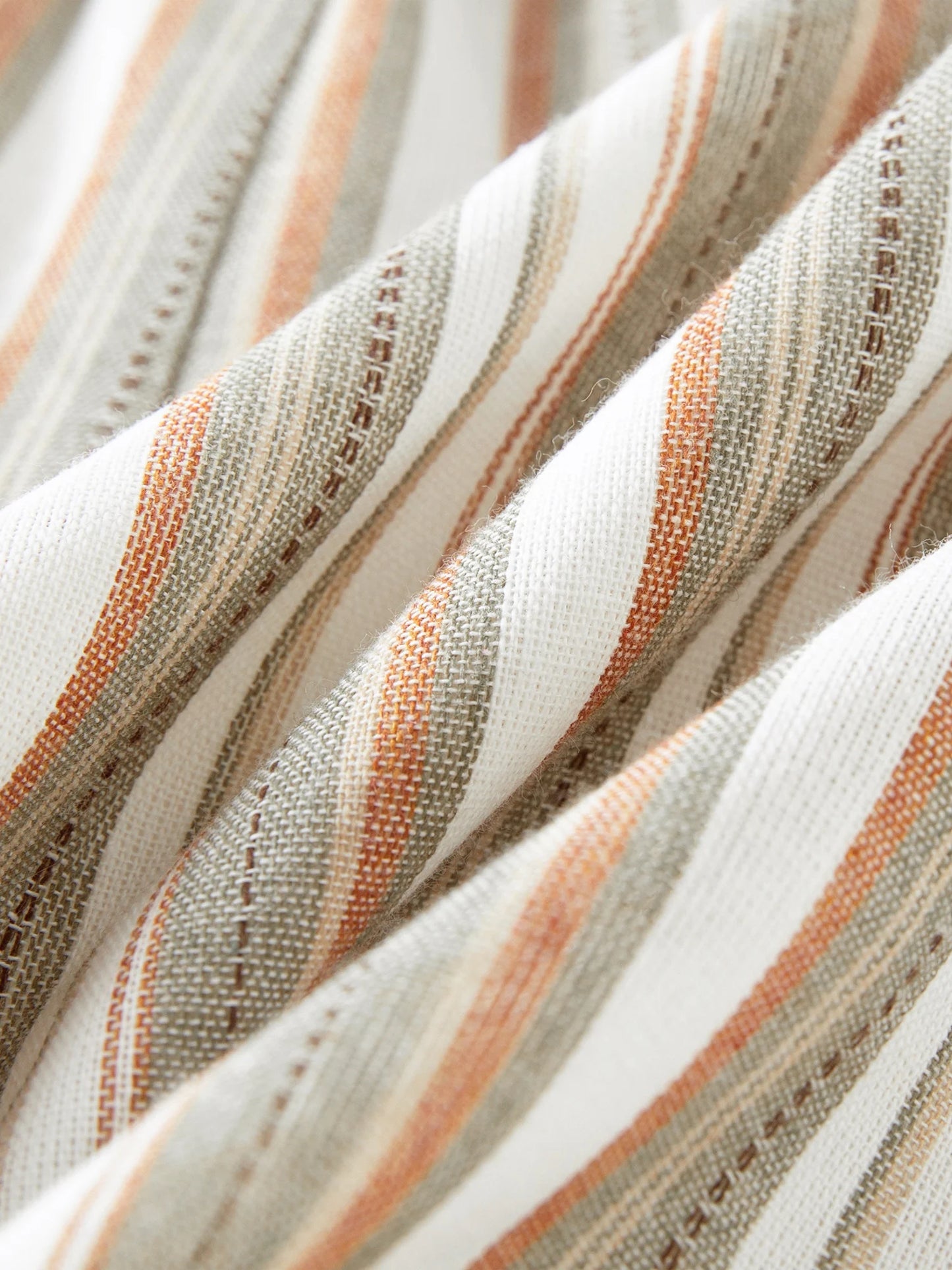 Striped Crochet Waist Cotton Shorts