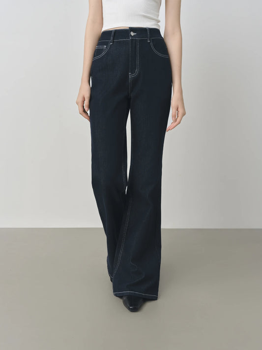 Dark Indigo Slim Straight Jeans