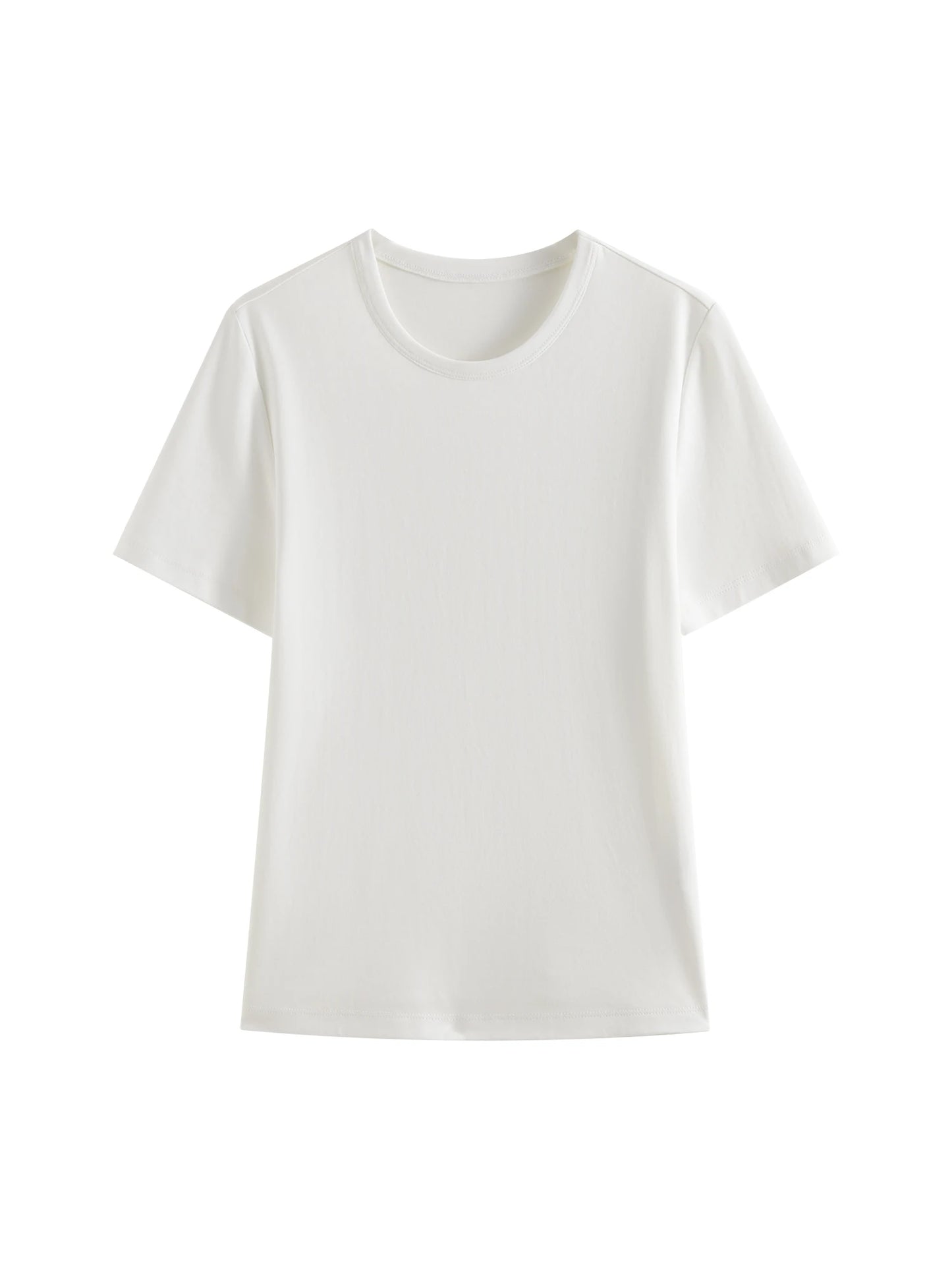 Grey Straight Fit Cotton Tee
