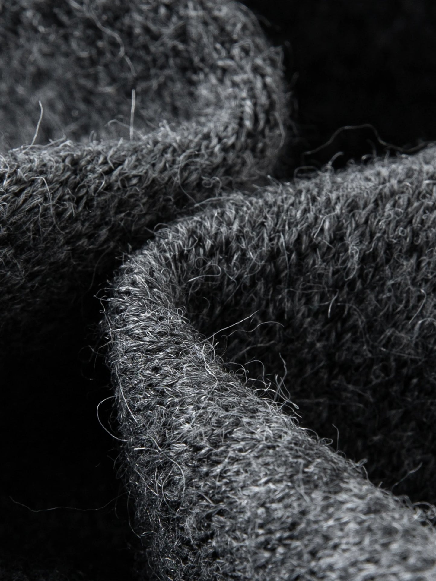 Charcoal Drawstring Wool Lounge Pants