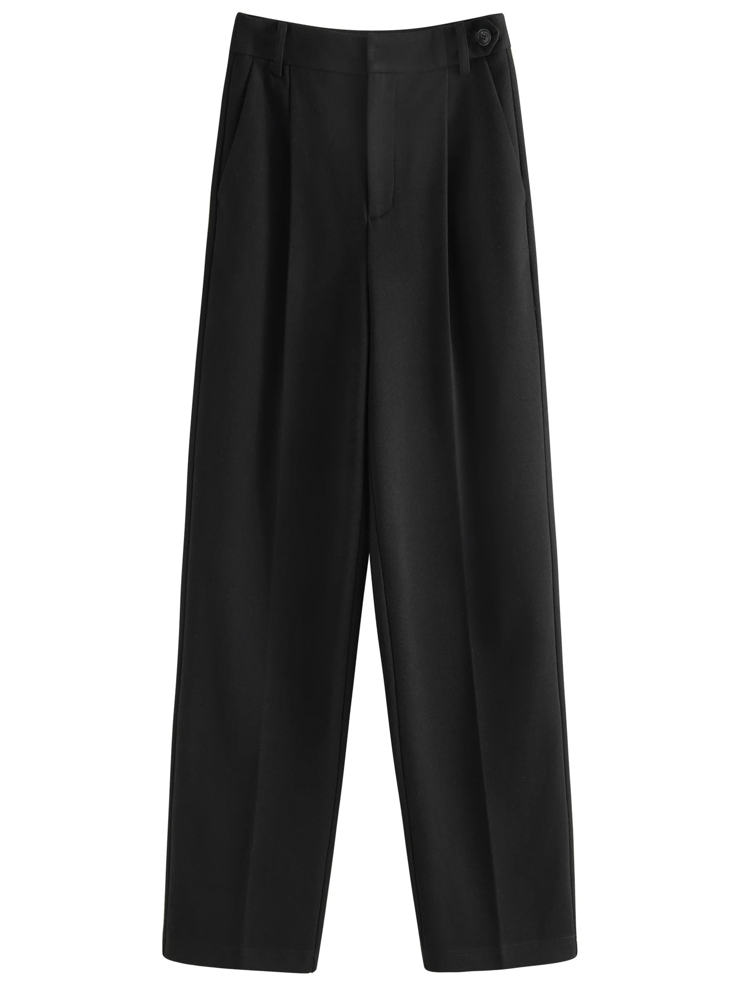 Charcoal Cropped Straight Leg Trousers