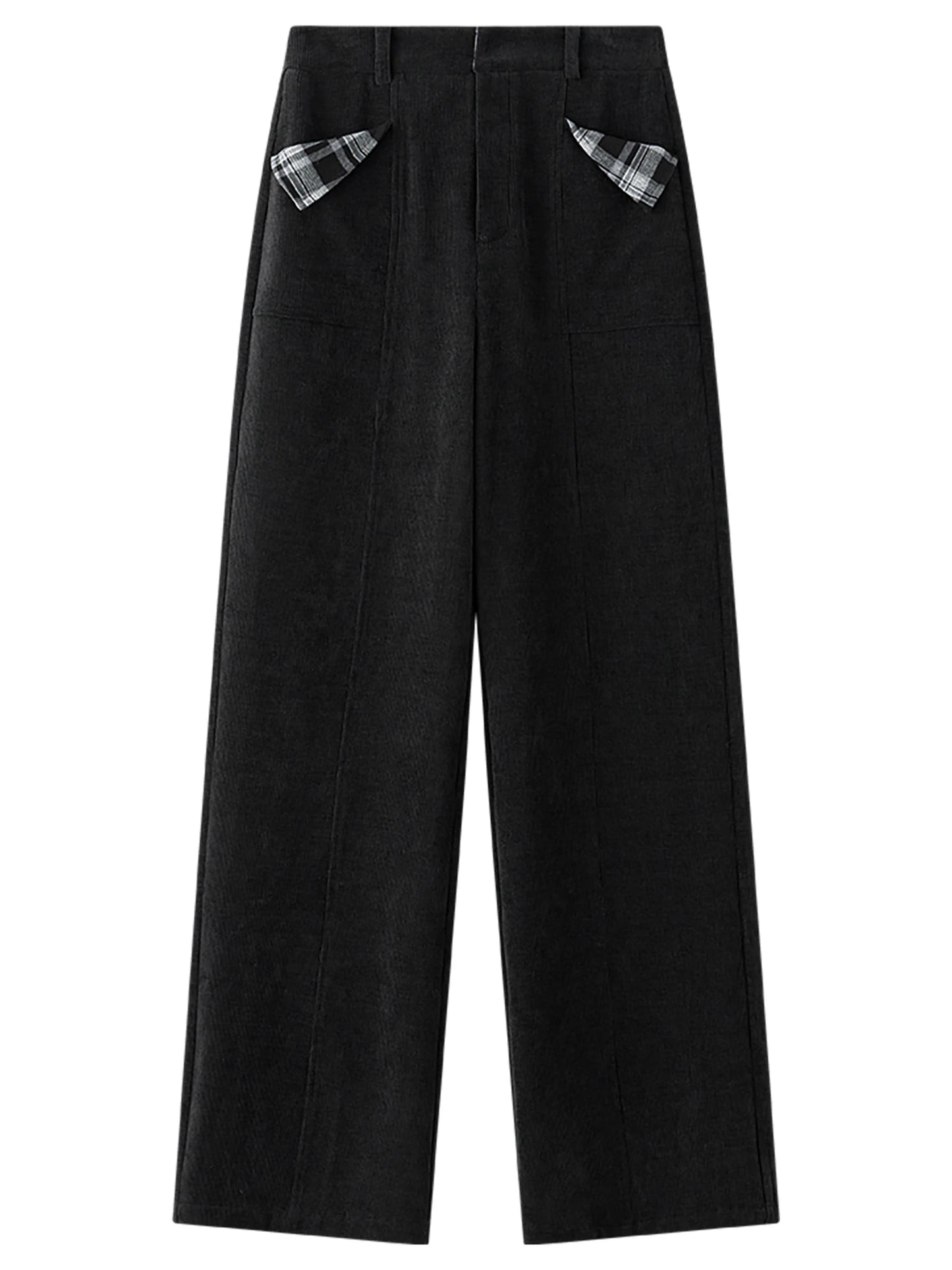 Burgundy Corduroy Wide Leg Pants