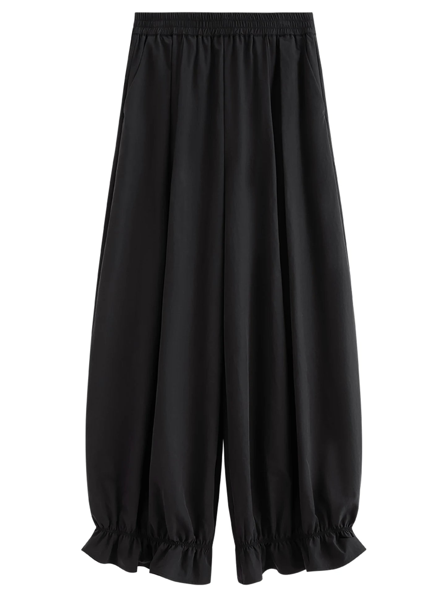 Black Pleated Balloon Pants