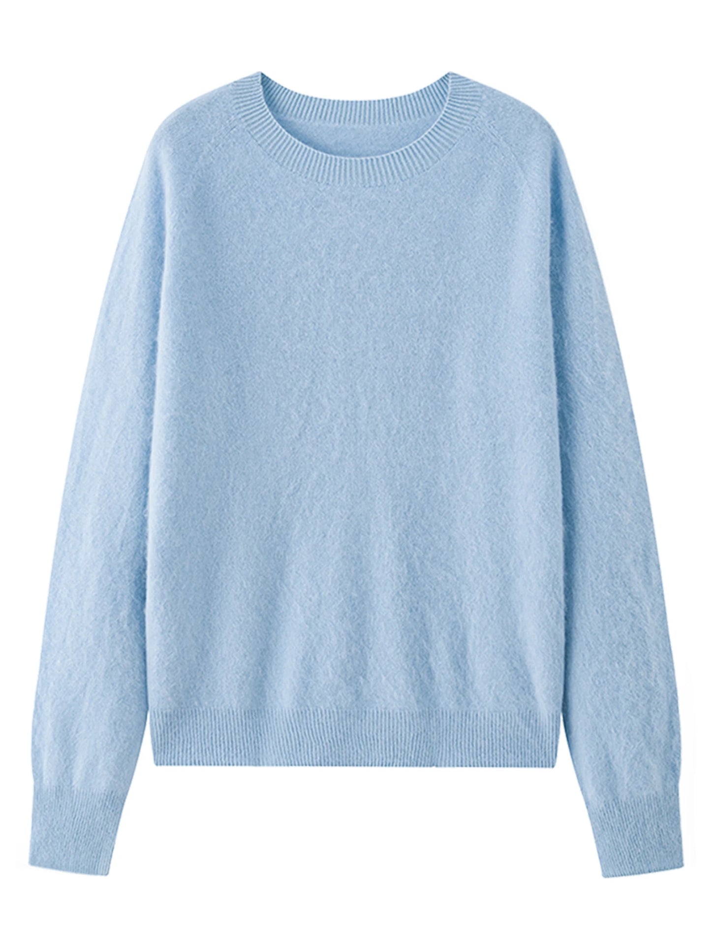 Butter Yellow Crew Neck Knit Sweater