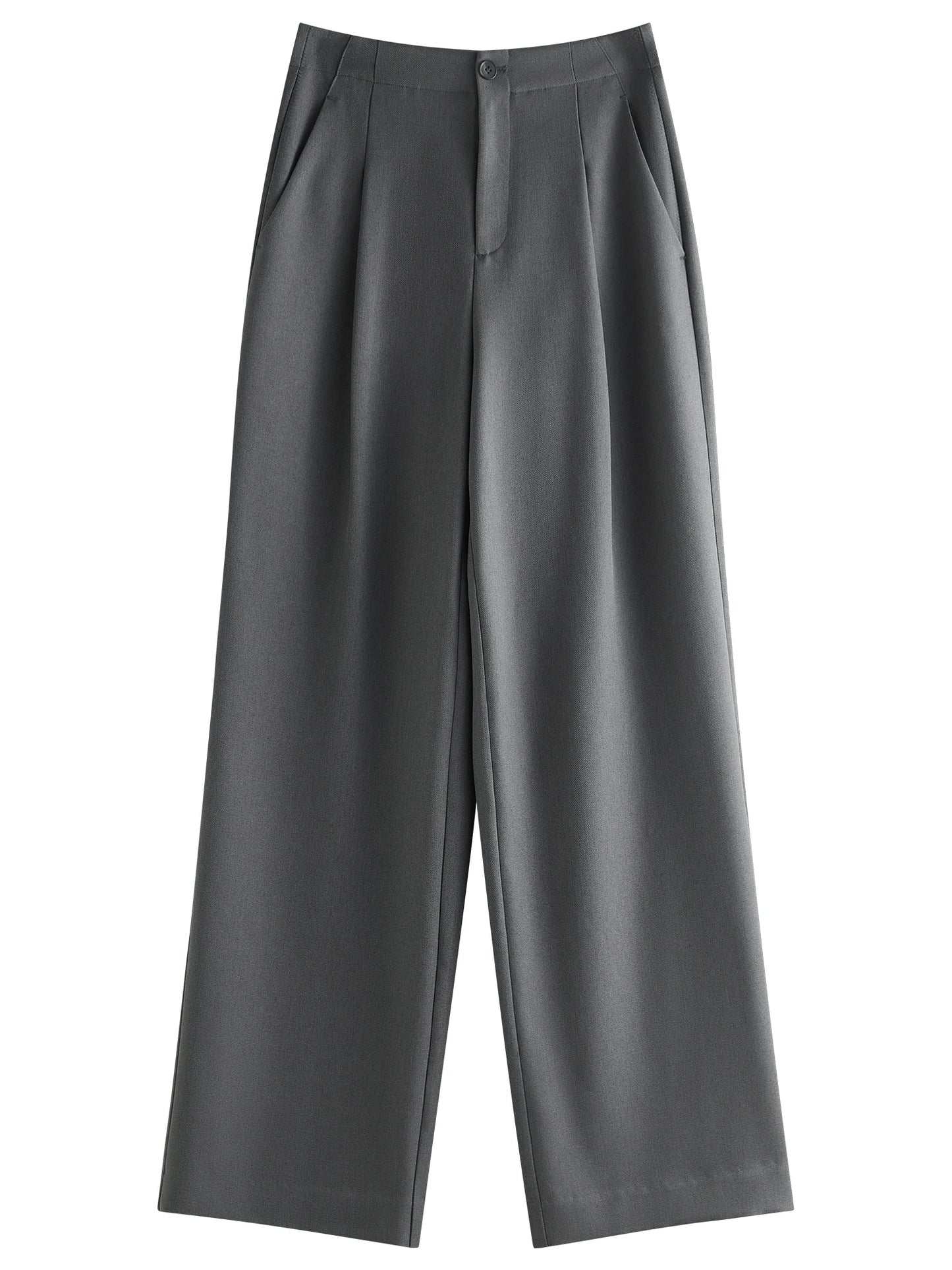 Charcoal Cropped Blazer Trouser Set