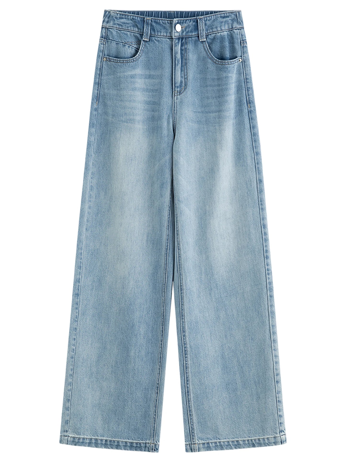 Light Wash Balloon Leg Jeans