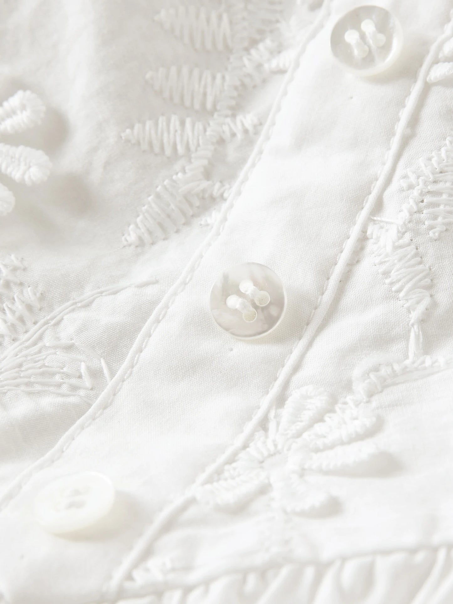 White Embroidered Ruffle Camisole Top