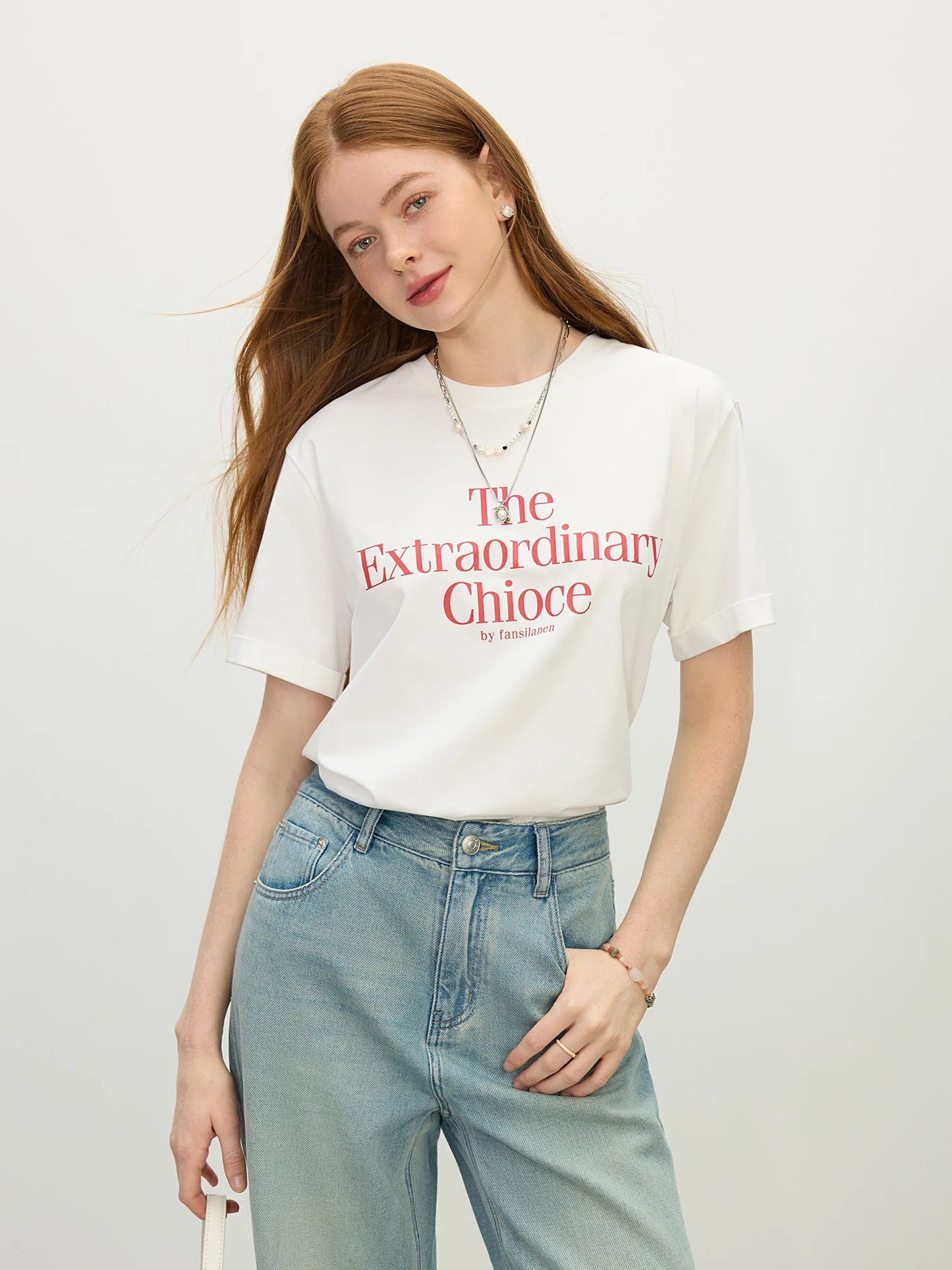 Butter Yellow Letter Print Tee