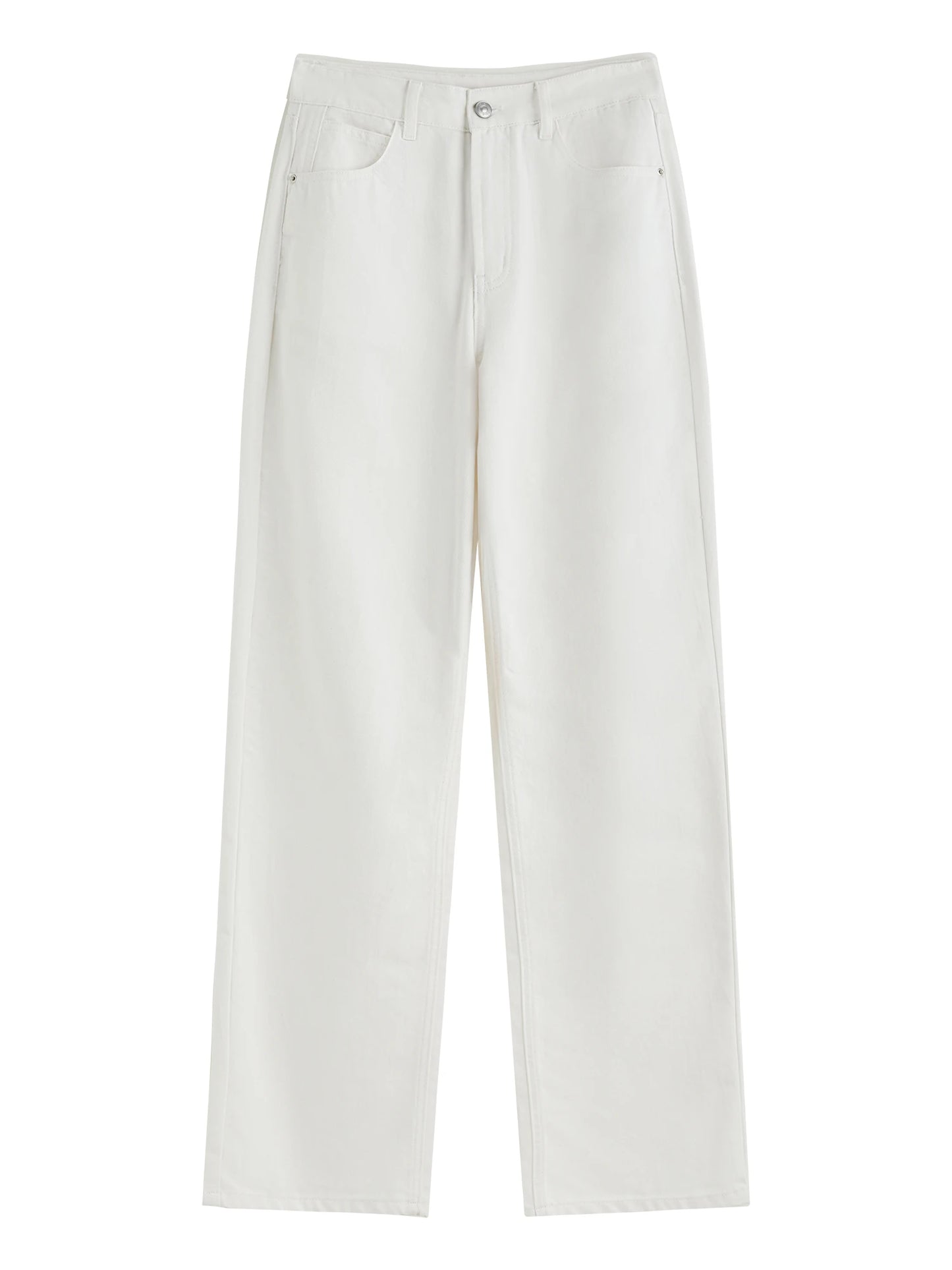 Pale Blue Tailored Wide Leg Jeans