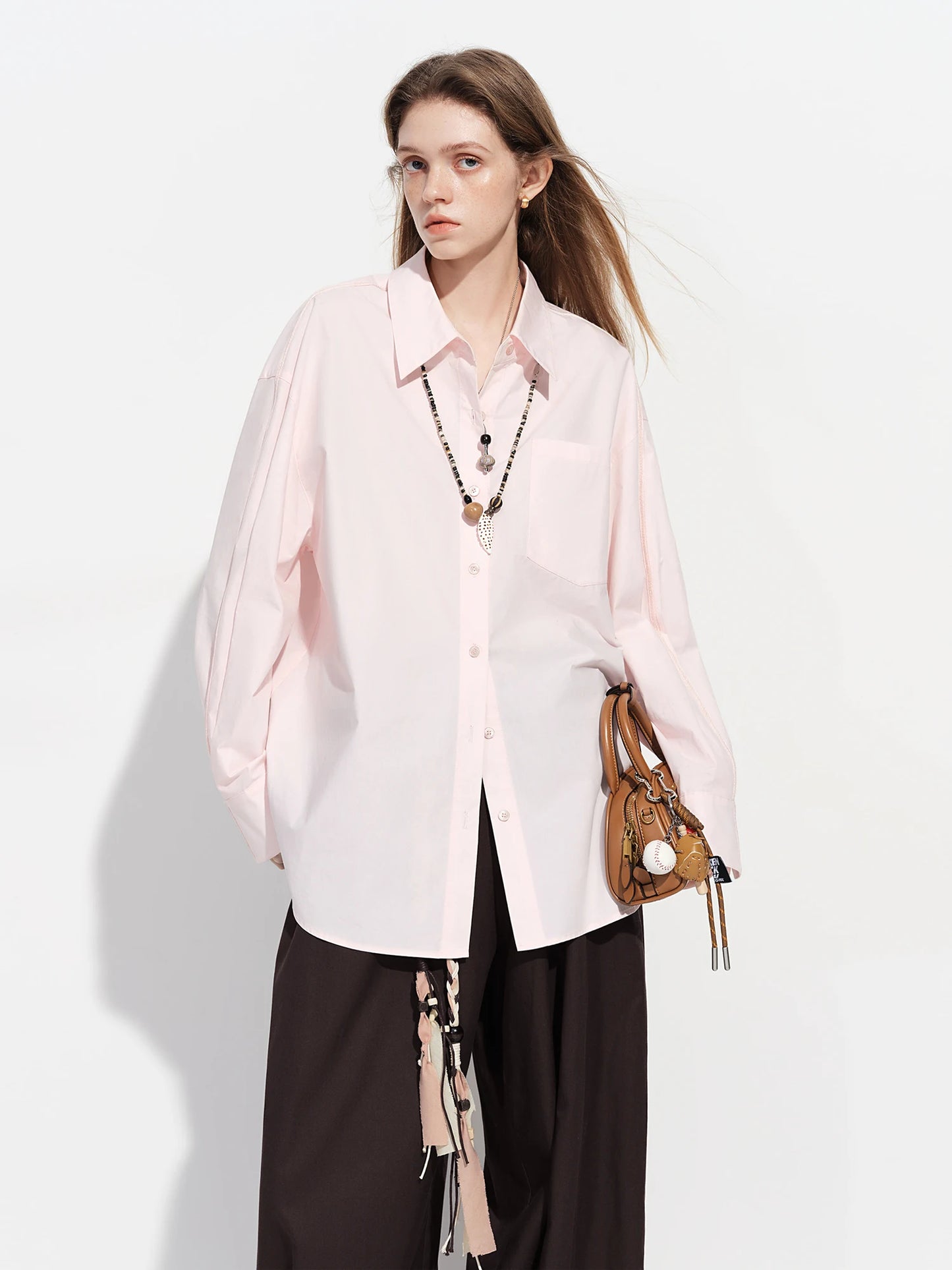 Mint Green Oversized Cotton Shirt