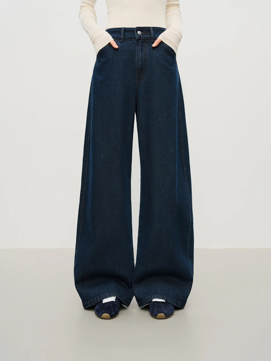 Dark Indigo Extra Wide Leg Jeans