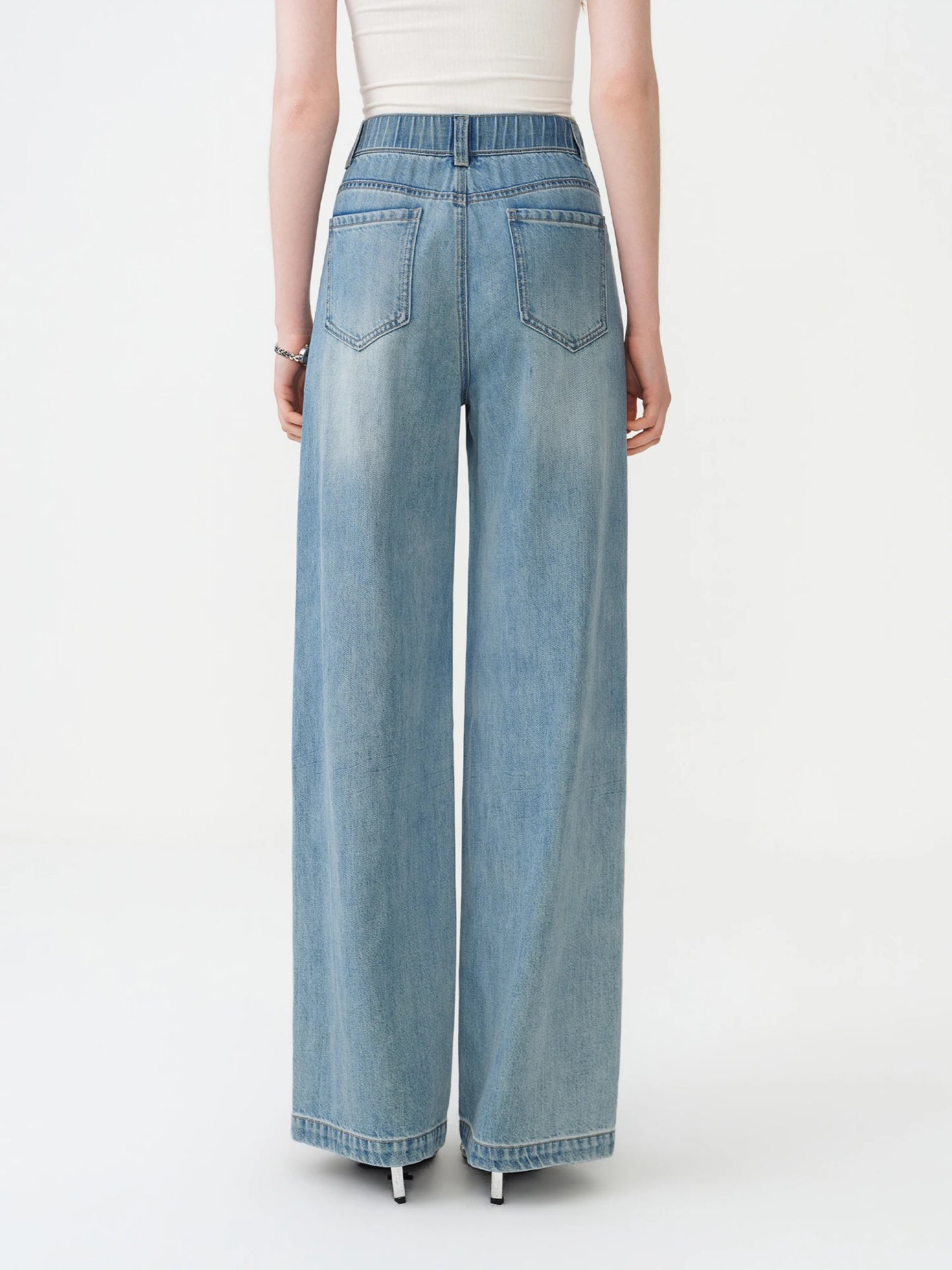 Light Wash Balloon Leg Jeans