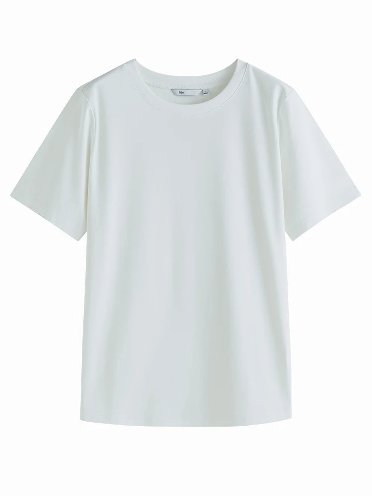 Black Classic Straight Fit Cotton Tee