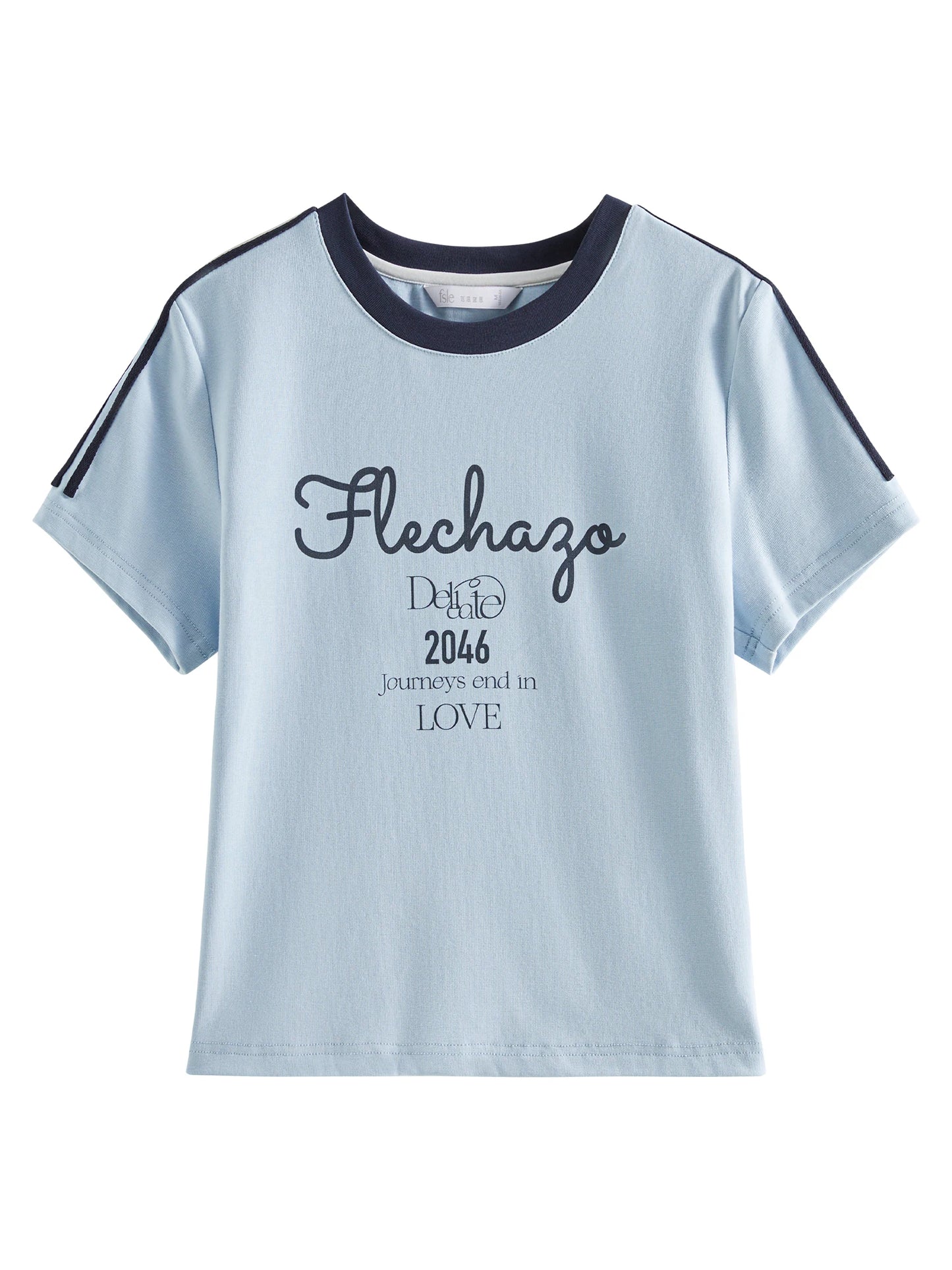 Navy V Neck Athletic Jersey Tee