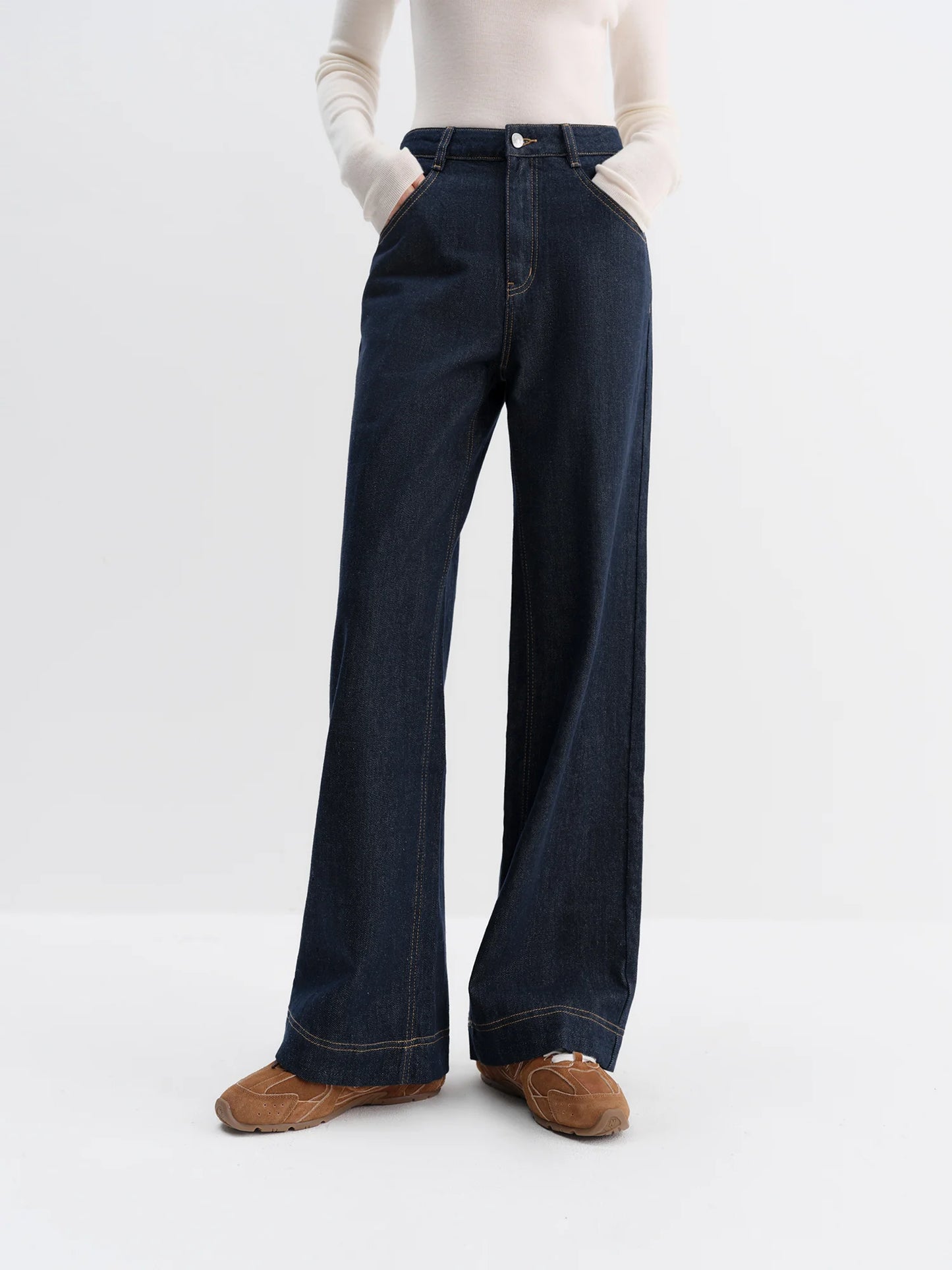 Dark Indigo Straight Leg Jeans