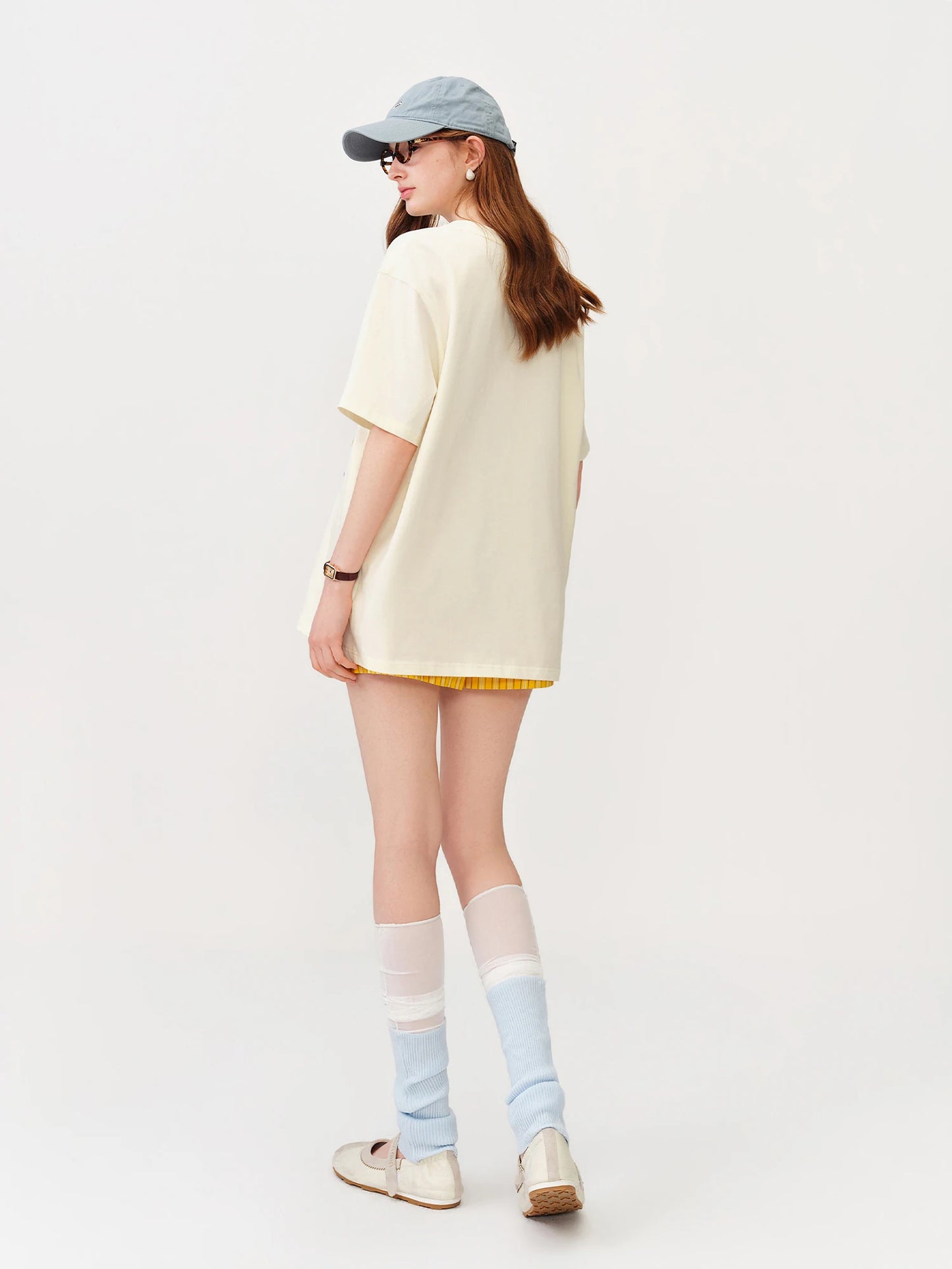 Ivory Fruit Graphic Oversized Tee