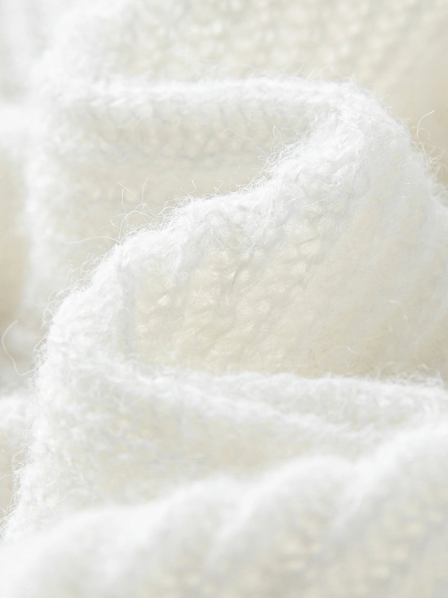 Ivory Pearl Floral Knit Sweater