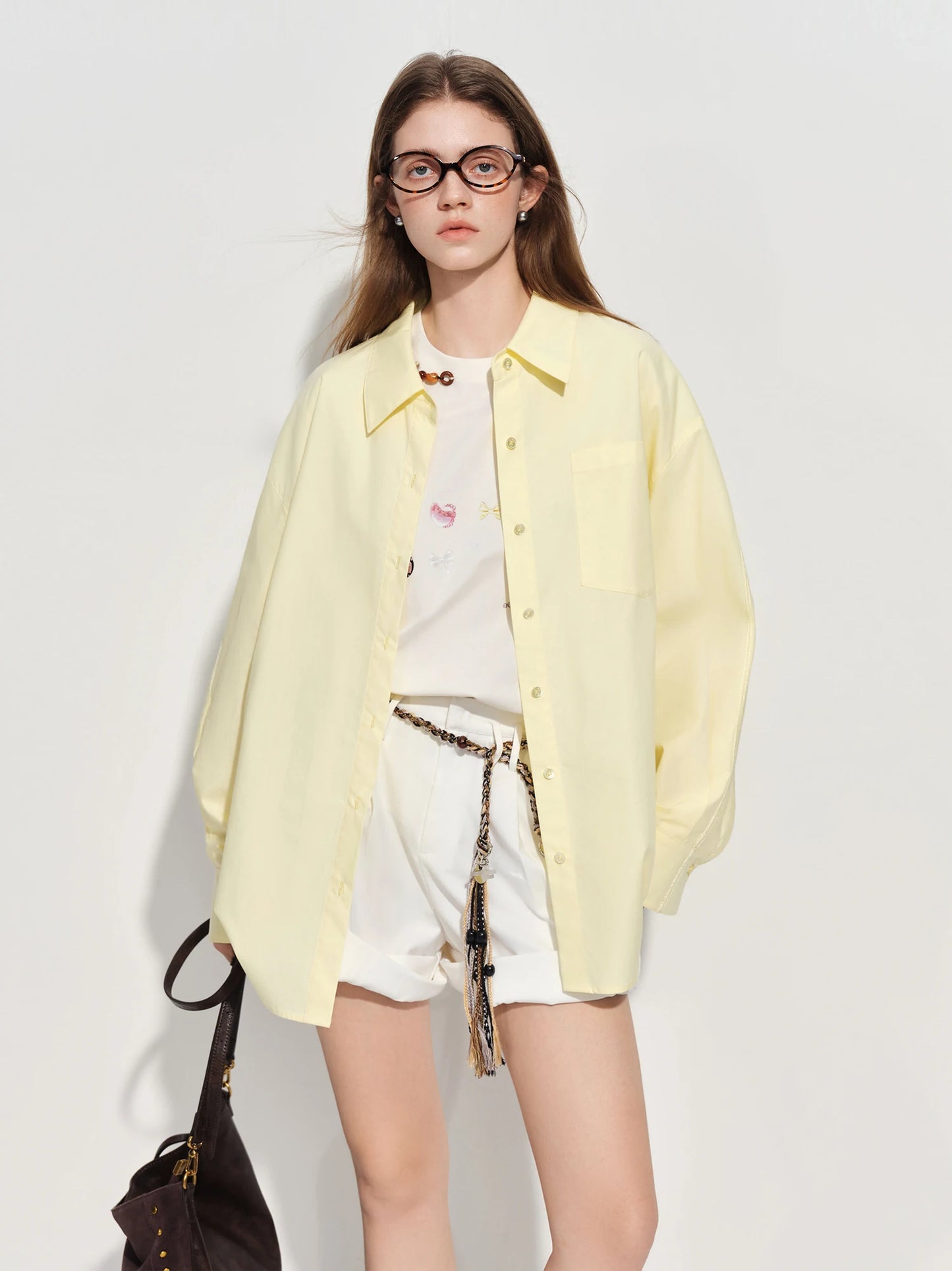Mint Green Oversized Cotton Shirt