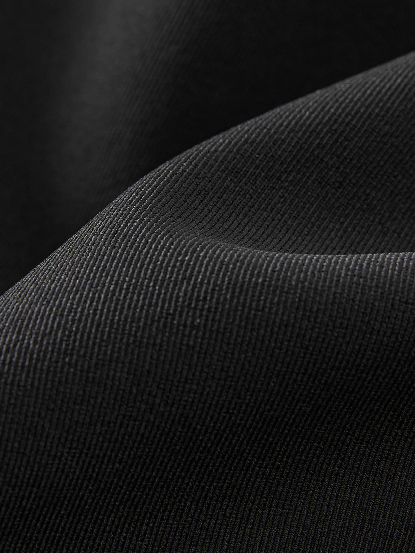 Black Contrast Collar Coat Dress