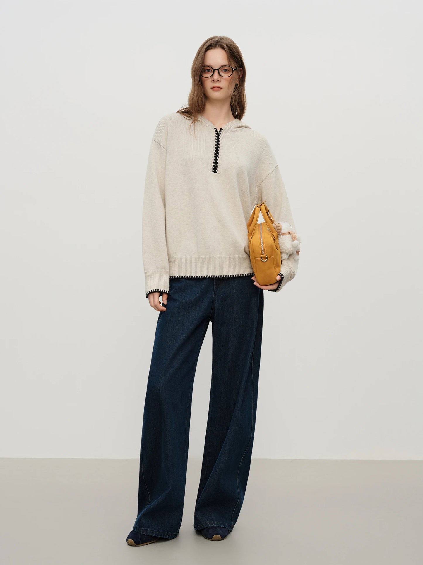Dark Indigo Extra Wide Leg Jeans