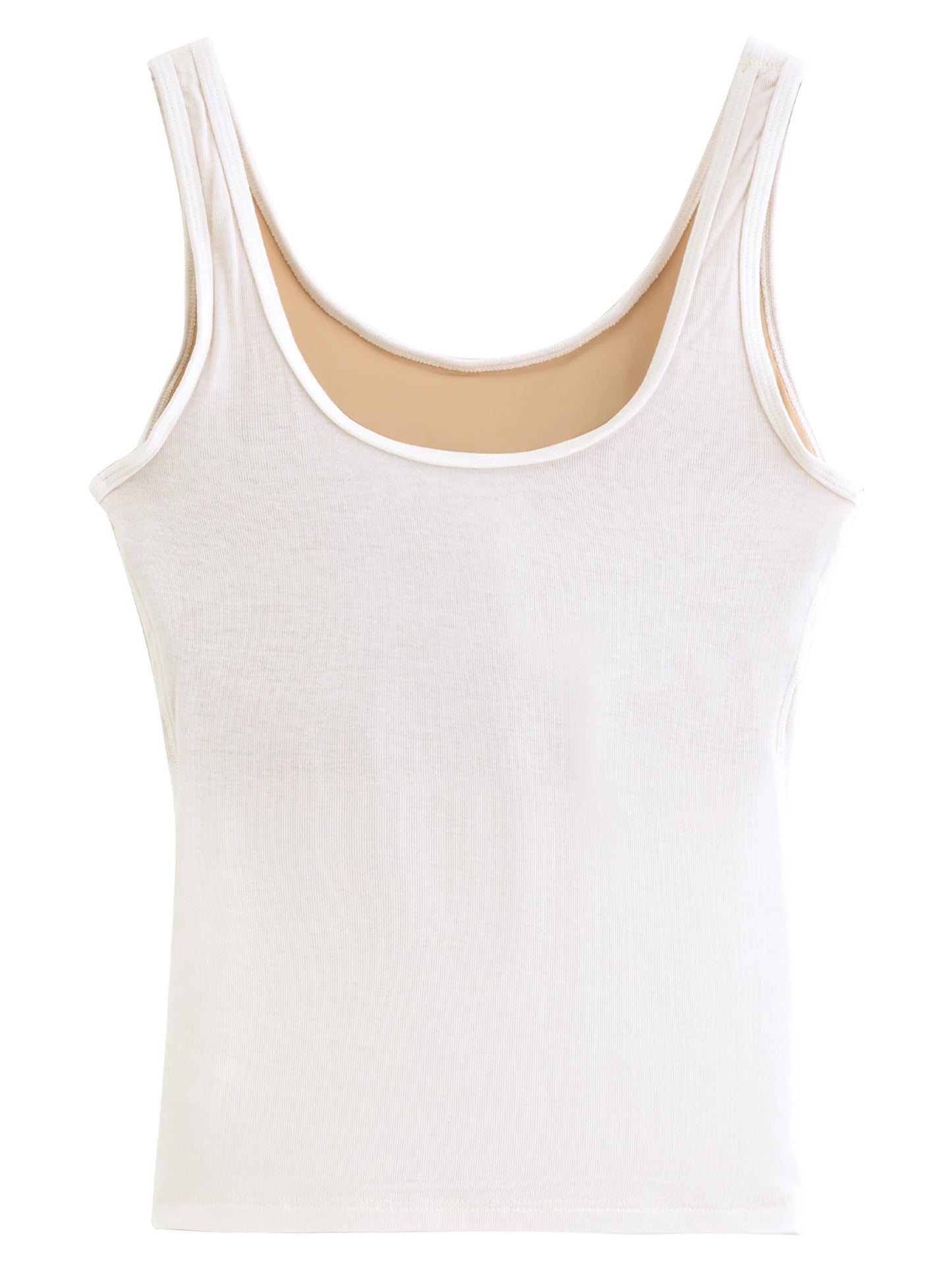 Black Built In Bra Tank Top