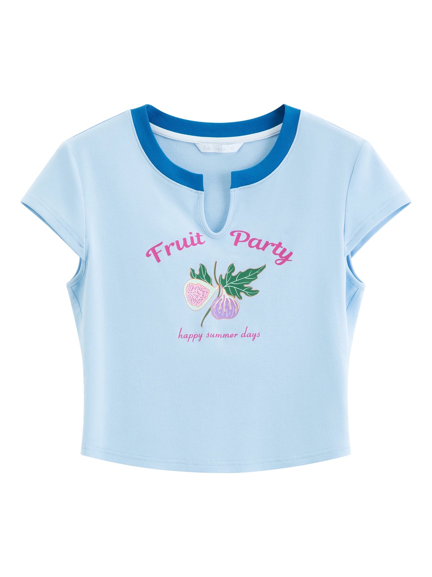 Butter Yellow Fitted Graphic Tee